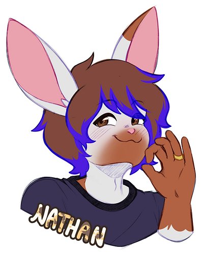 Badge for the hubby for the one day we were at Anthrocon '26
