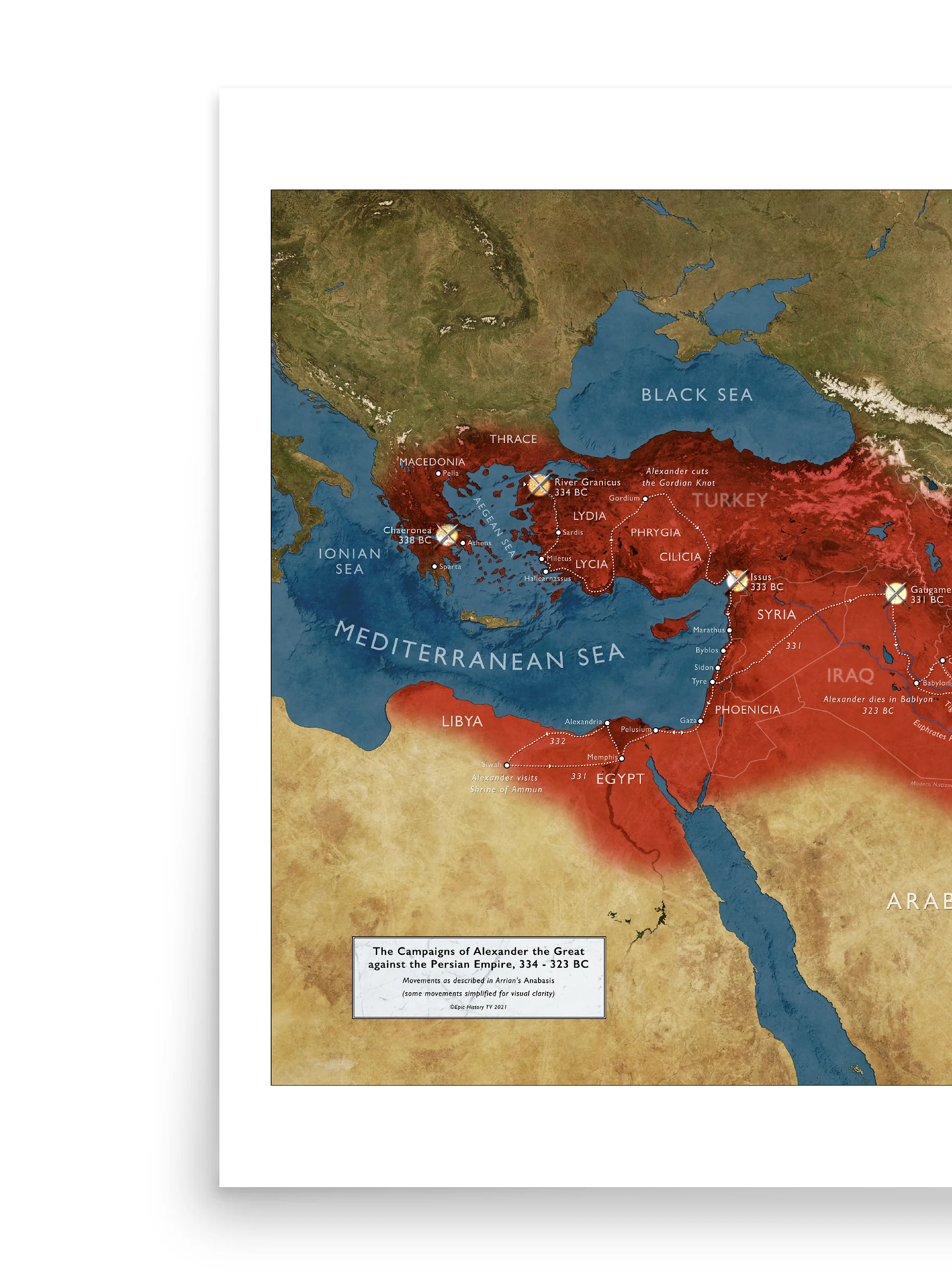 The Campaigns of Alexander - Poster product image (2)