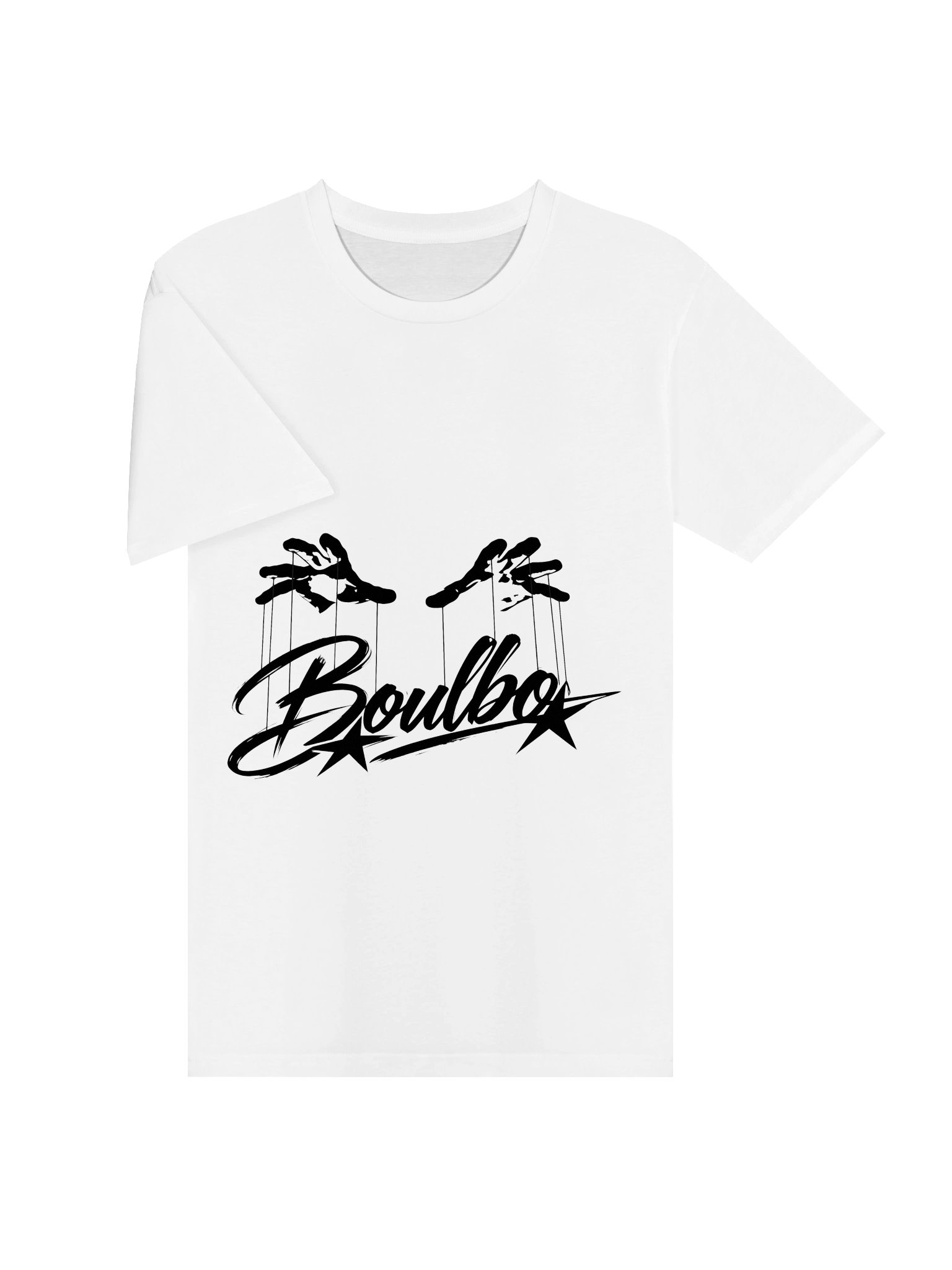 Boulbo Black Brush Script Tee product image (3)