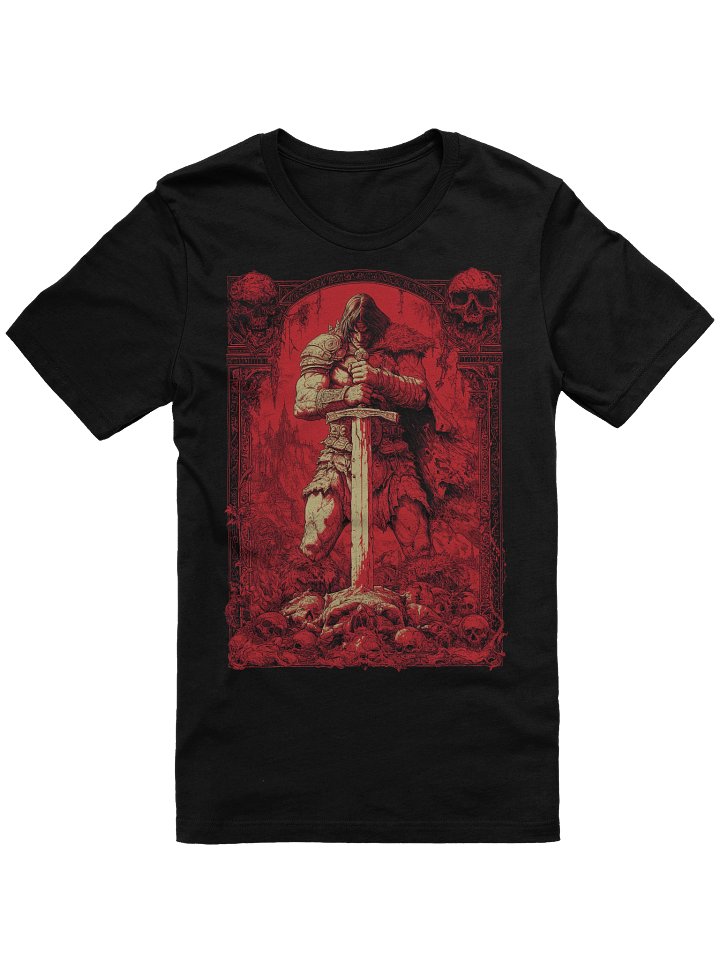 Savage Sword Blood Red Conan Cimmeria Barbarian Robert E. Howard Hyborian Crom, Dark Fantasy T-Shirt product image (1)