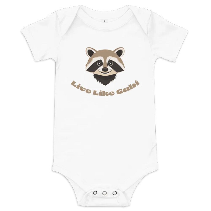 Happy Raccoon Baby Onesie product image (1)