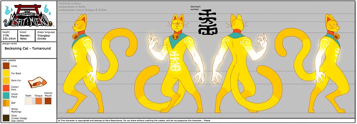 The Beckoning Cat Reference Sheet product image (1)