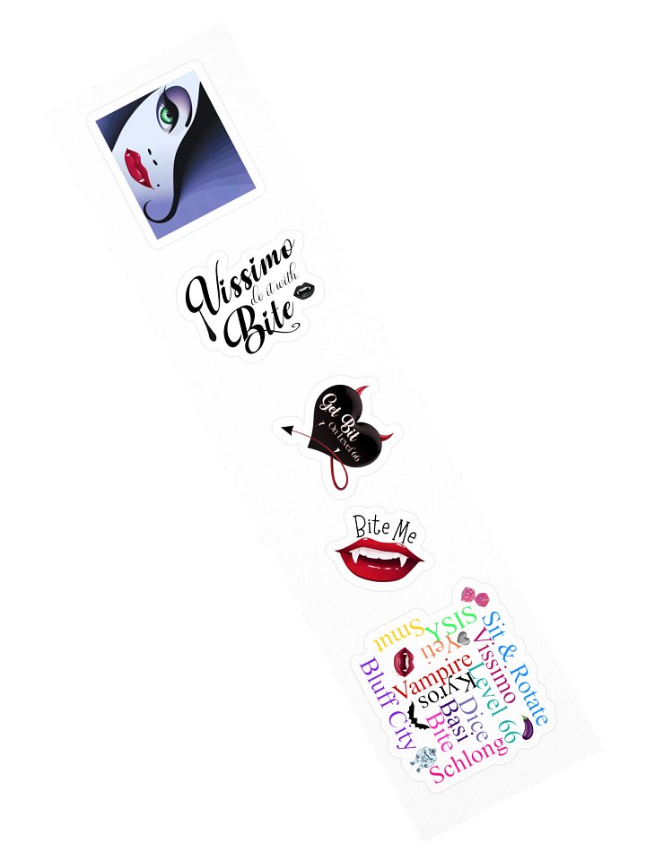 ✨ Bite-Sized Attitude: 5-Piece Sticker Set product image (2)