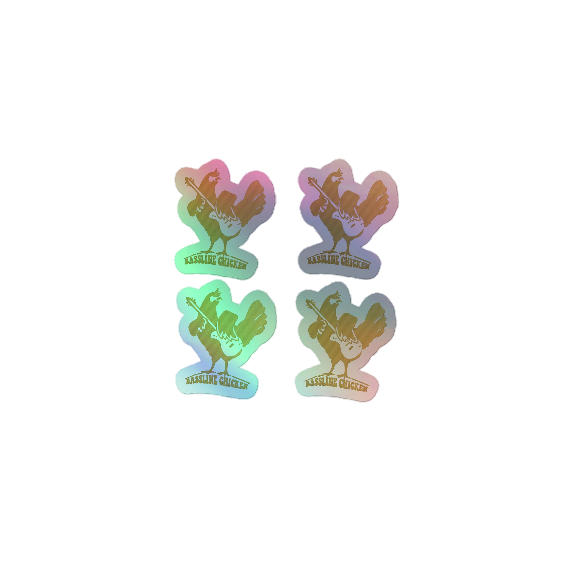 BASELINE CHICKEN — Holographic Sticker product image (1)