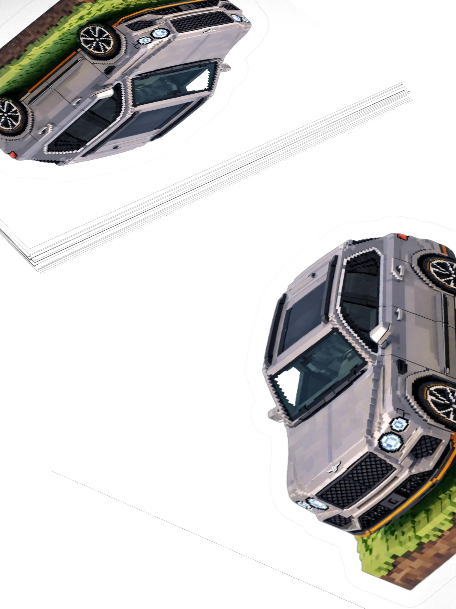 Grey Bentley Bentayga Speed Sticker (Pixel, Retro, Minecraft) product image (11)