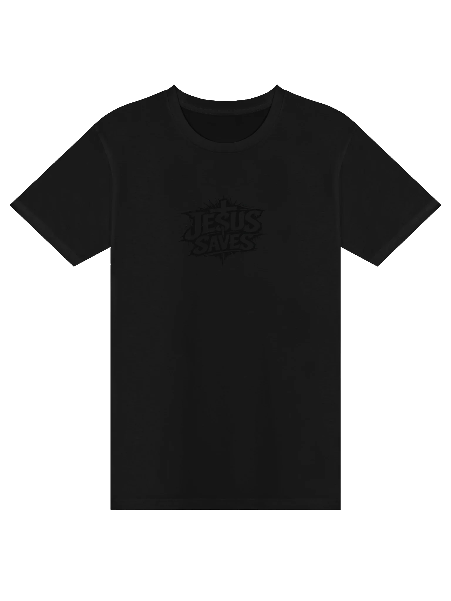 Jesus Saves T-shirt (black text) product image (1)
