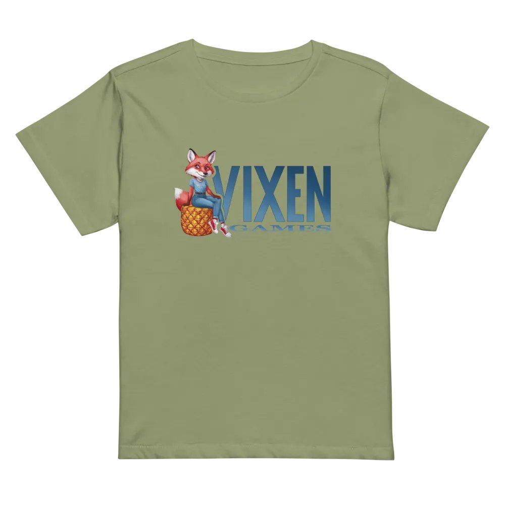 Vixen Games Pineapple Cushion Vixen short waist T-shirt product image (47)