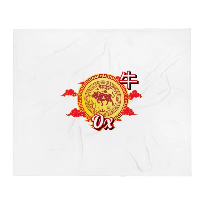 Ox - Chinese Zodiac Throw Blanket product image (1)