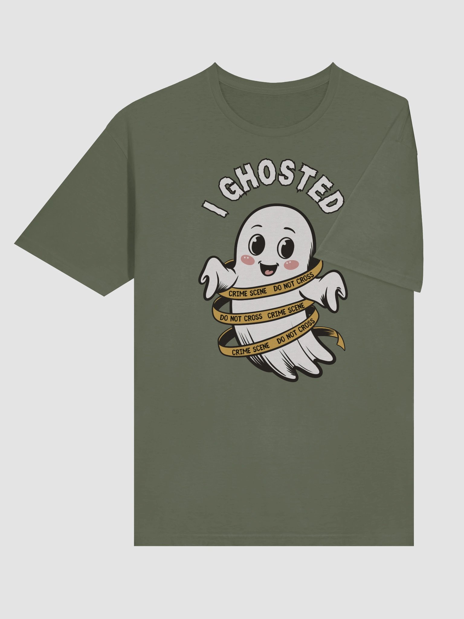Cute Kawaii Ghost Halloween T-Shirt for True Crime Lovers product image (7)