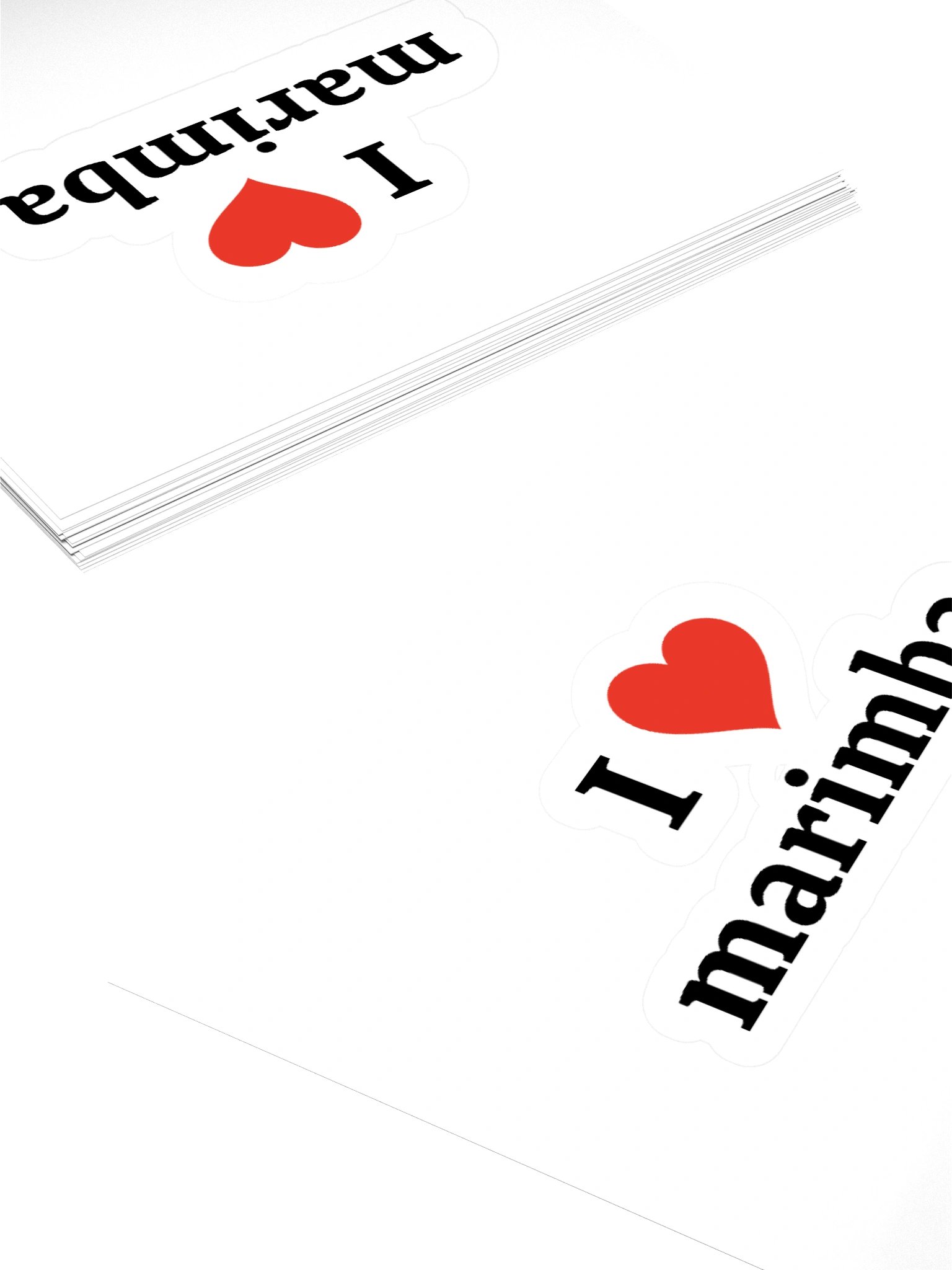 I <3 marimba | sticker product image (4)