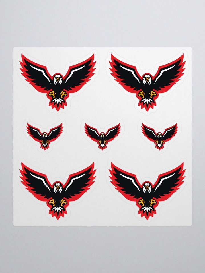 Eagle Logo Grid Kiss Cut Stickers product image (2)