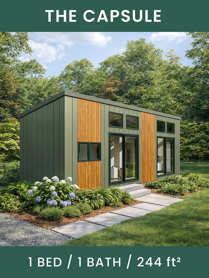 The Capsule Tiny House Blueprint Set (CAD File + Materials List) product image (1)