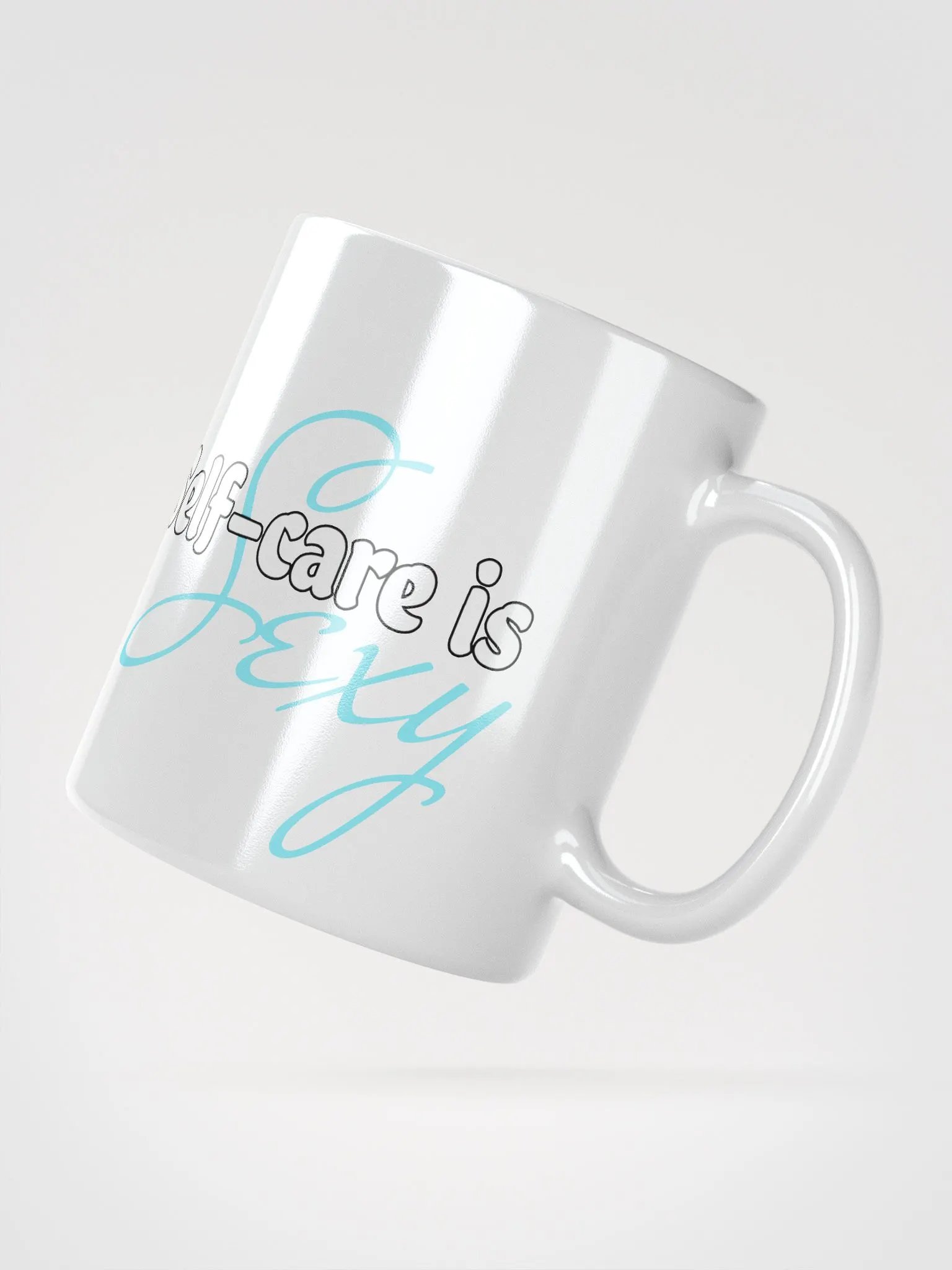 Self-care is sexy - Tall blue mug product image (3)