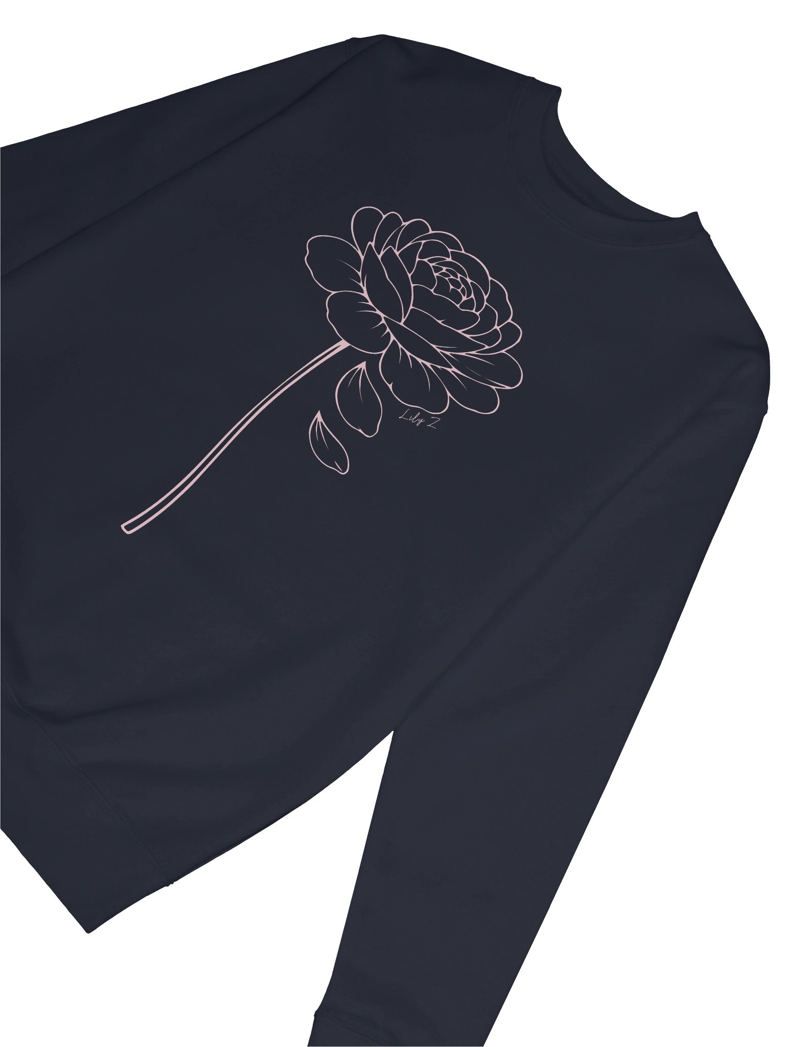 Rose “love hard” Sweatshirt (Dark Colours) product image (20)