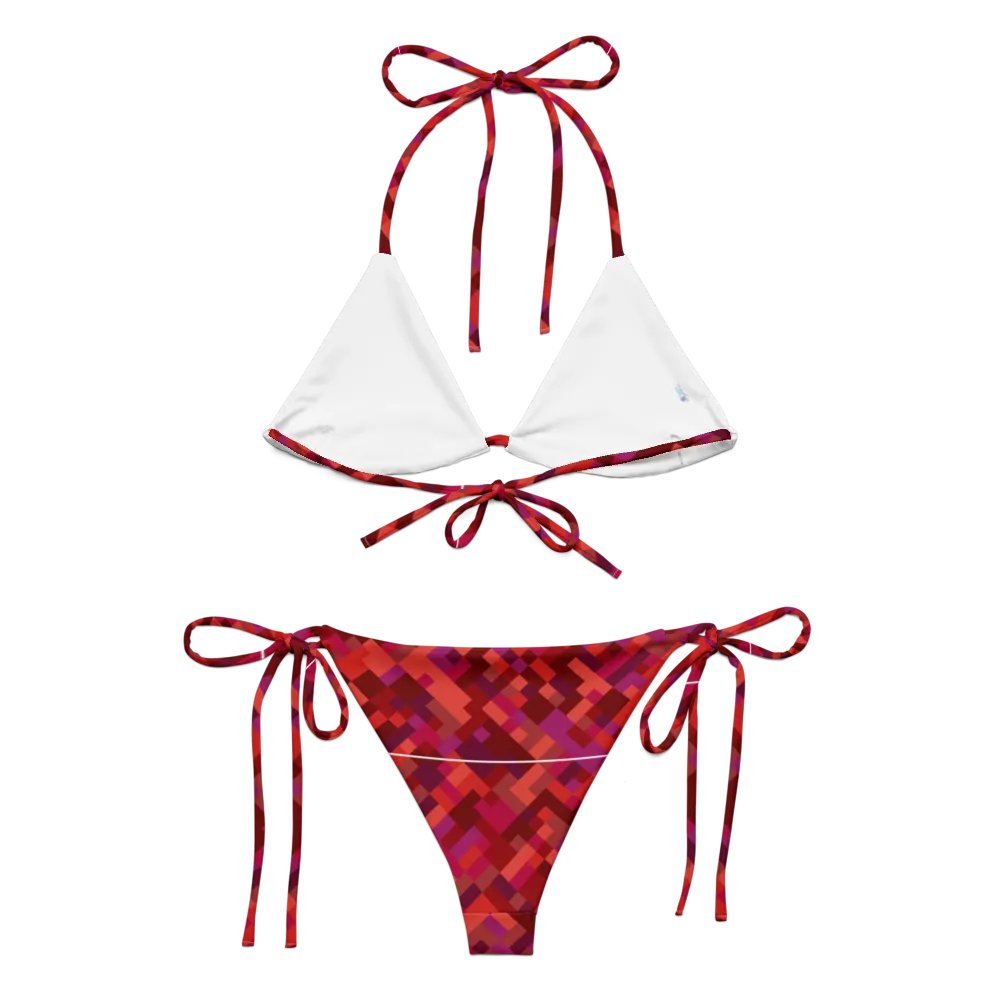 Colorful Mosaic Pattern Design String Bikini - v6 product image (5)