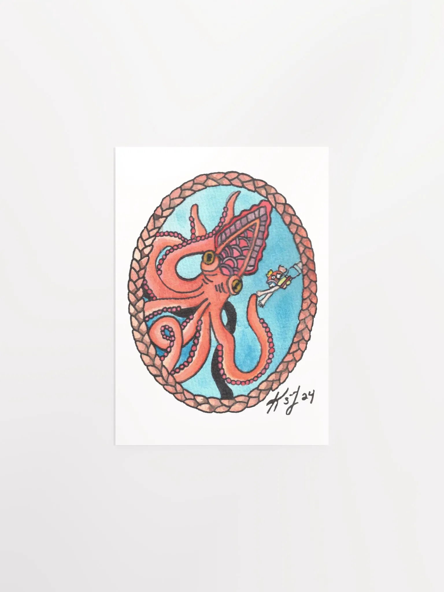 Kel and Kraken Print product image (2)