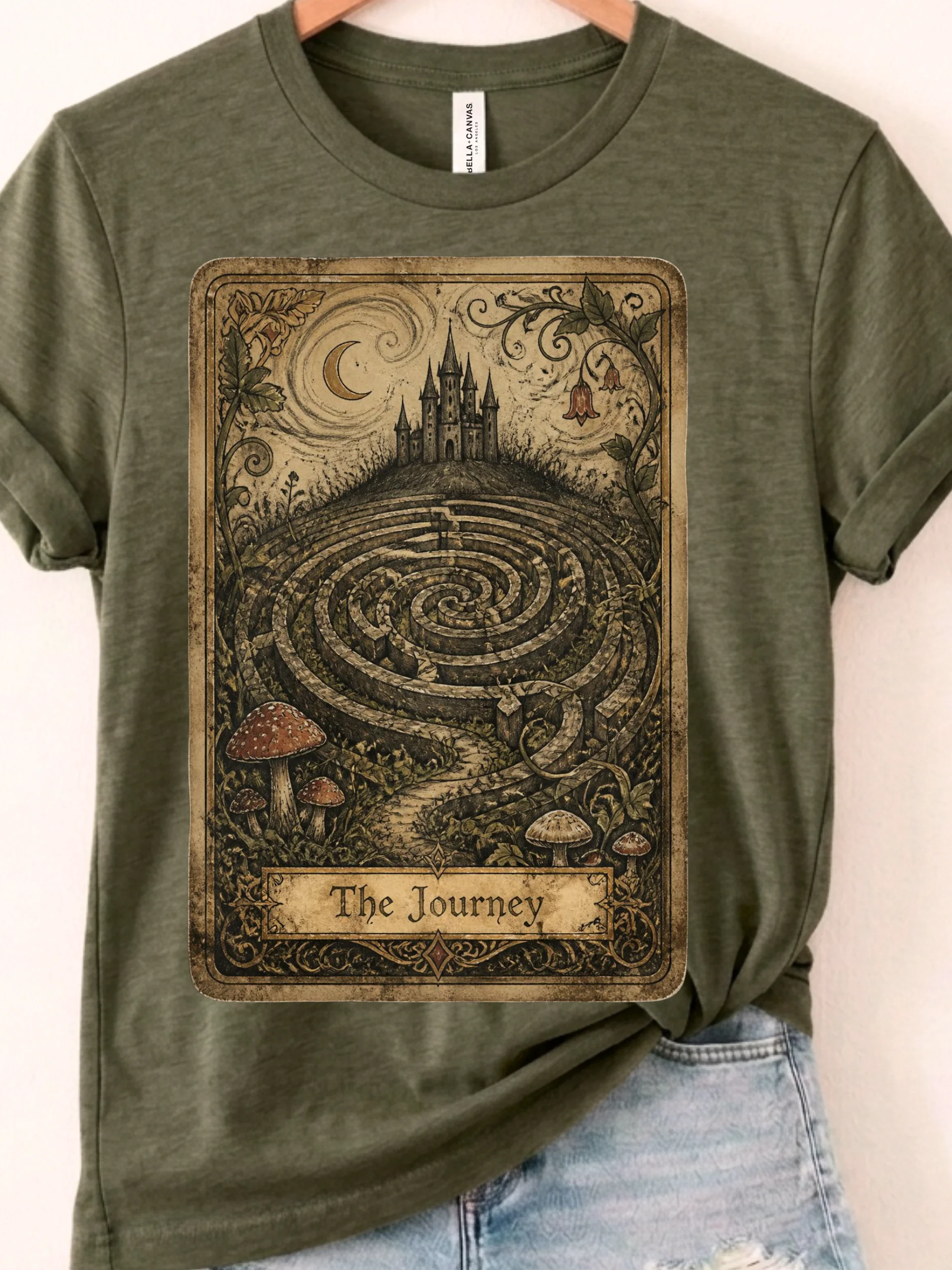 The Journey Tarot/Oracle Inspired Shirt, Labyrinth Dark Fantasy Tee product image (1)