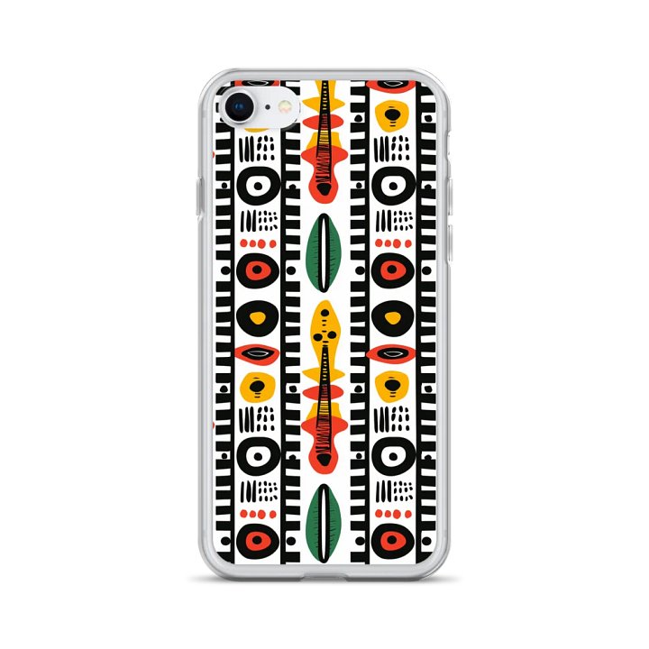 Afrobeat Harmony Clear iPhone® 7/8, 11, 12, 13, 14, 15, 16, 17, X/XS, SE, XR, Mini, Pro, Pro Max, Plus Cases. product image (1)