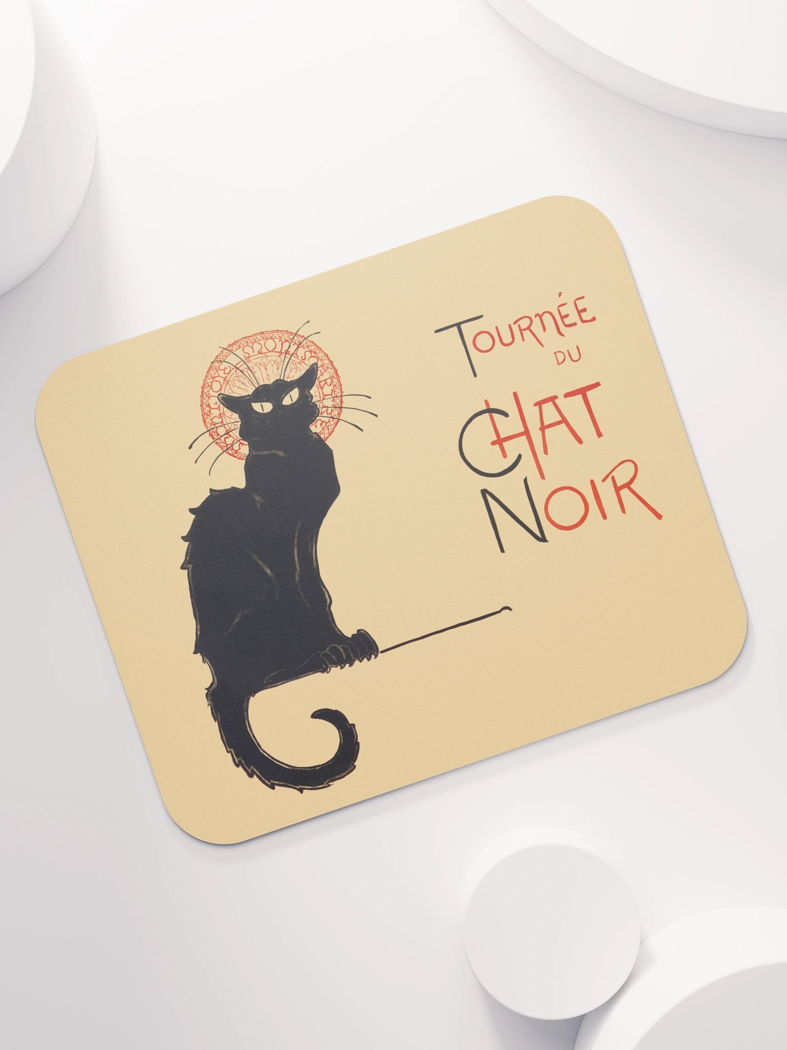 Le Chat Noir “Black Cat” Mouse Pad – Vintage Paris Poster-Inspired product image (7)