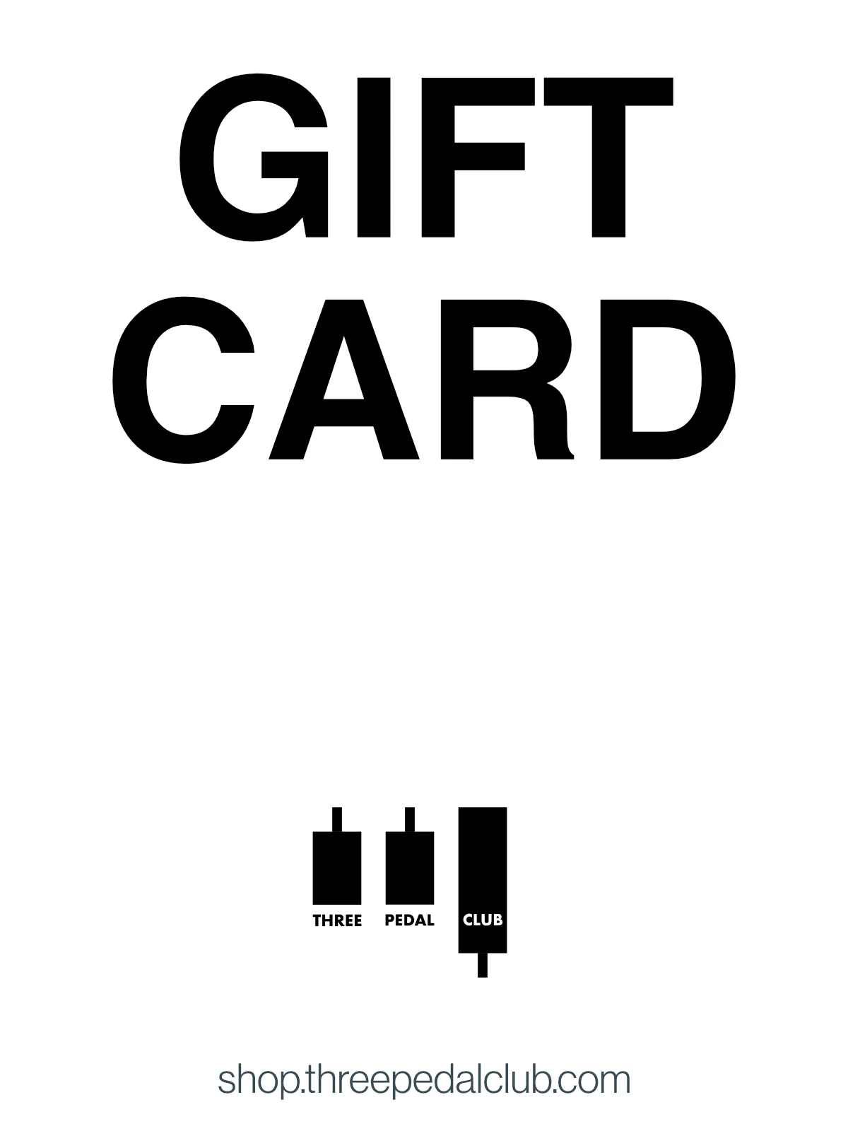 Three Pedal Club :: Online Gift Card product image (1)