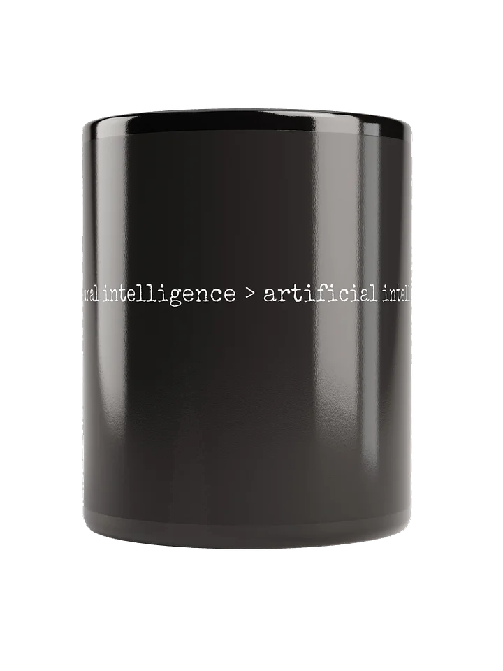 "natural intelligence > artificial intelligence" Mug product image (2)