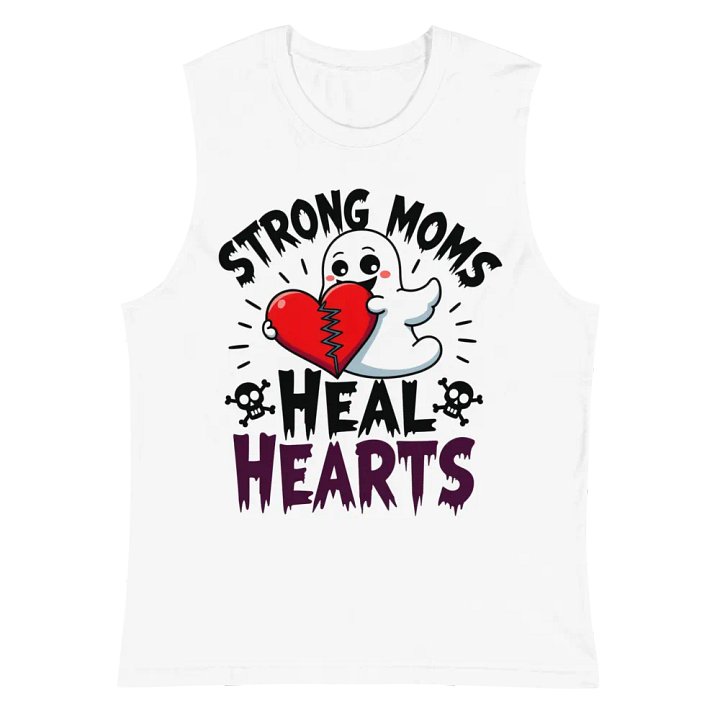 Strong Moms Heal Hearts Muscle Tank product image (2)