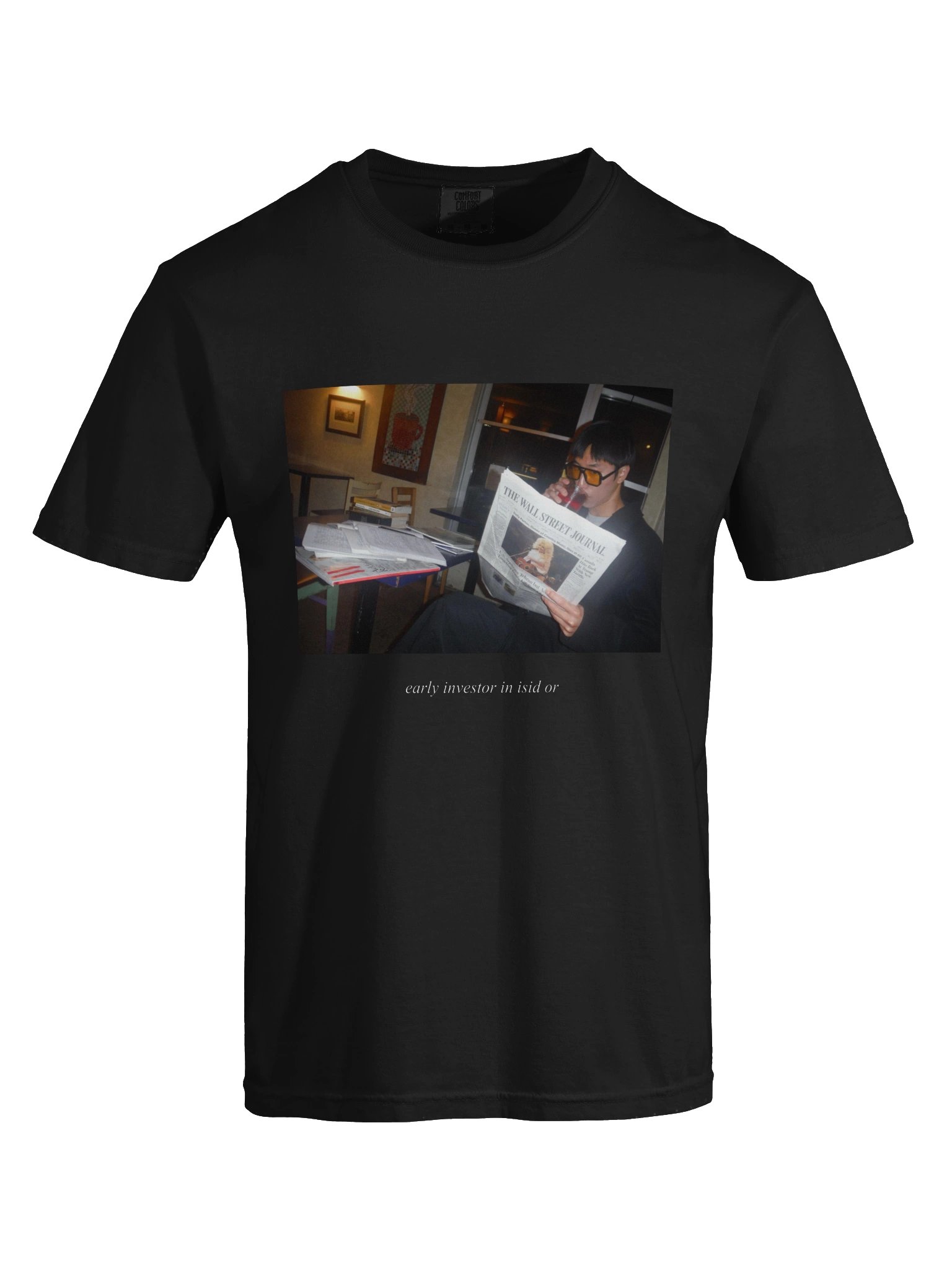 "Early Investor in isid or" T-Shirt [Black] product image (9)