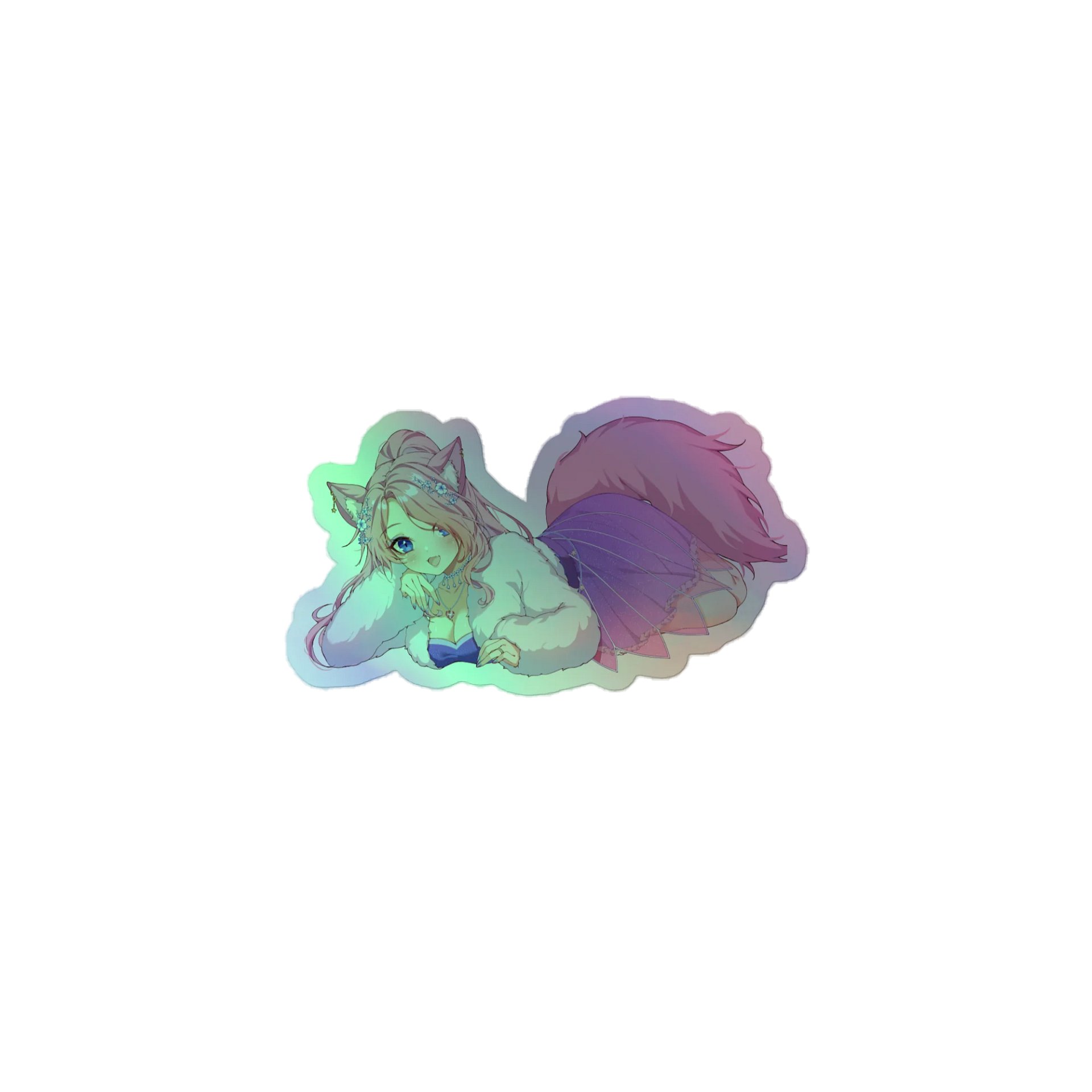 Comfy Eclairsu Holographic Sticker Sheet product image (1)