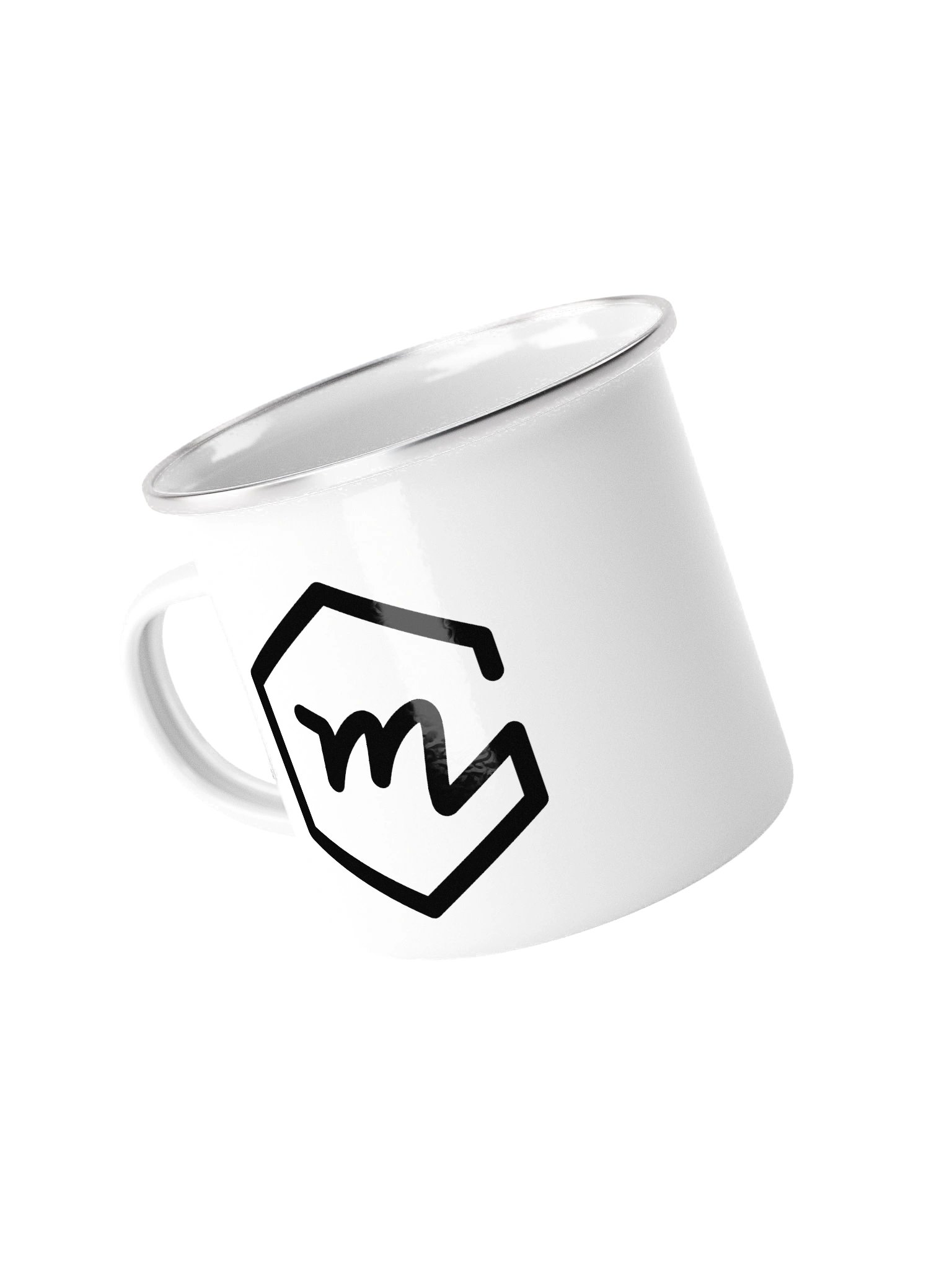 Channel logo enamel mug product image (1)