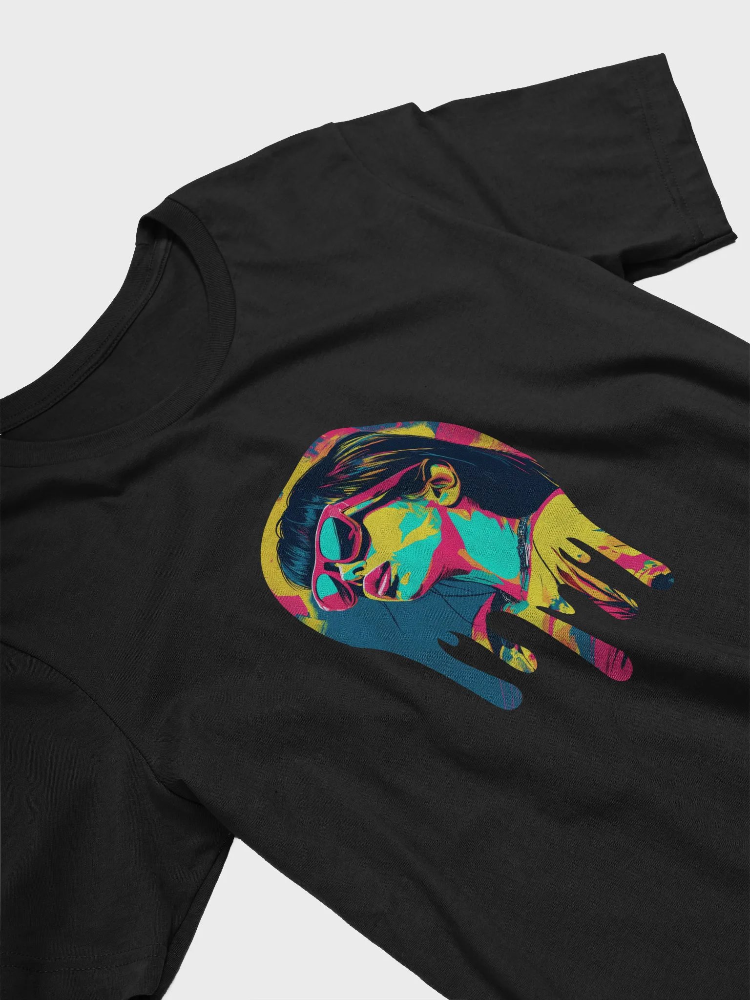 Pop Art Girl Drip T-Shirt #550 product image (6)