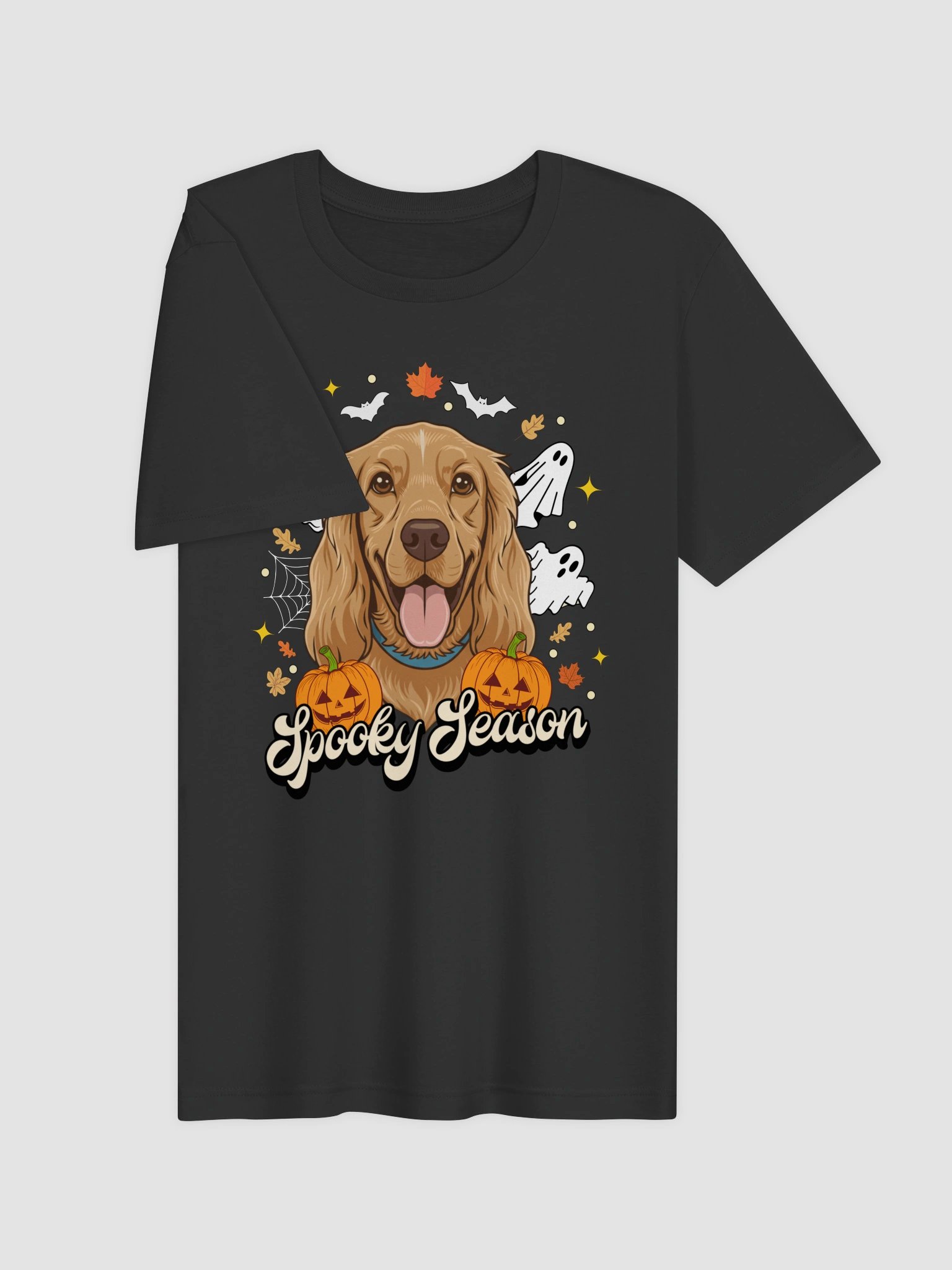 Custom Retro Spooky Season Pet Portrait T-Shirt product image (3)