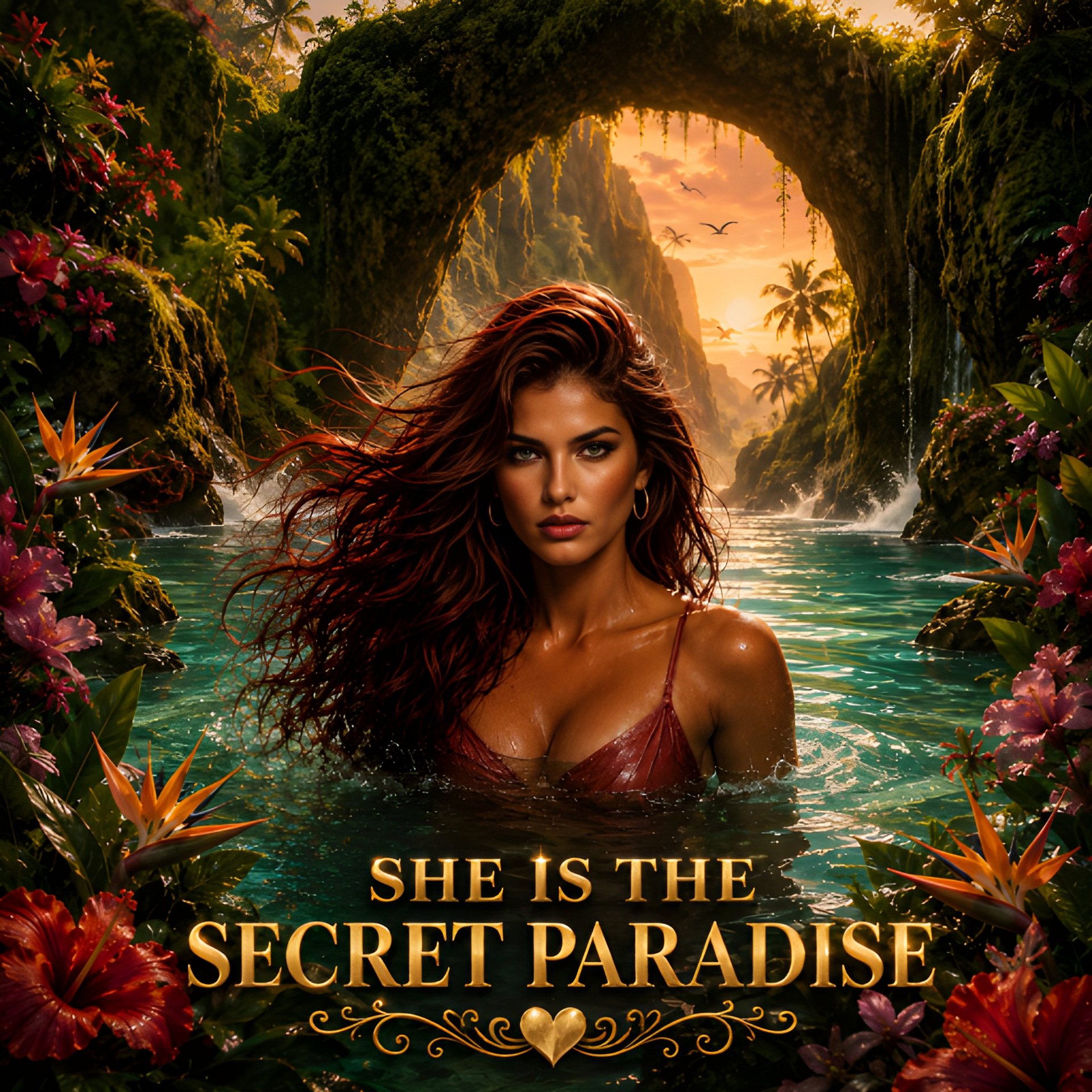 She Is The Secret Paradise | Tropical Goddess Art Digital Download $8,99 product image (2)