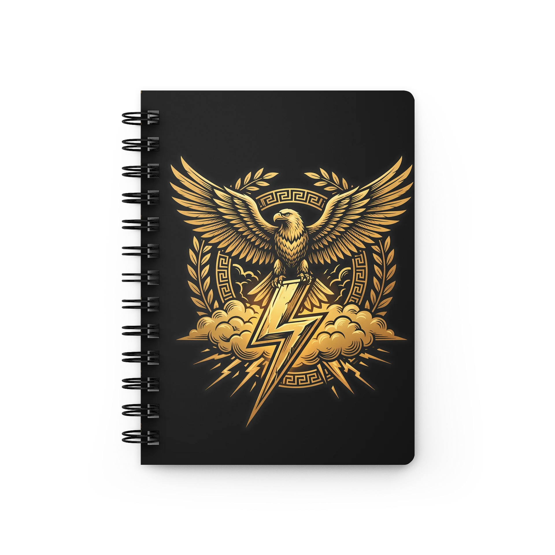 Zeus Notebook – Greek Mythology Spiral Journal with Eagle & Lightning Design product image (4)