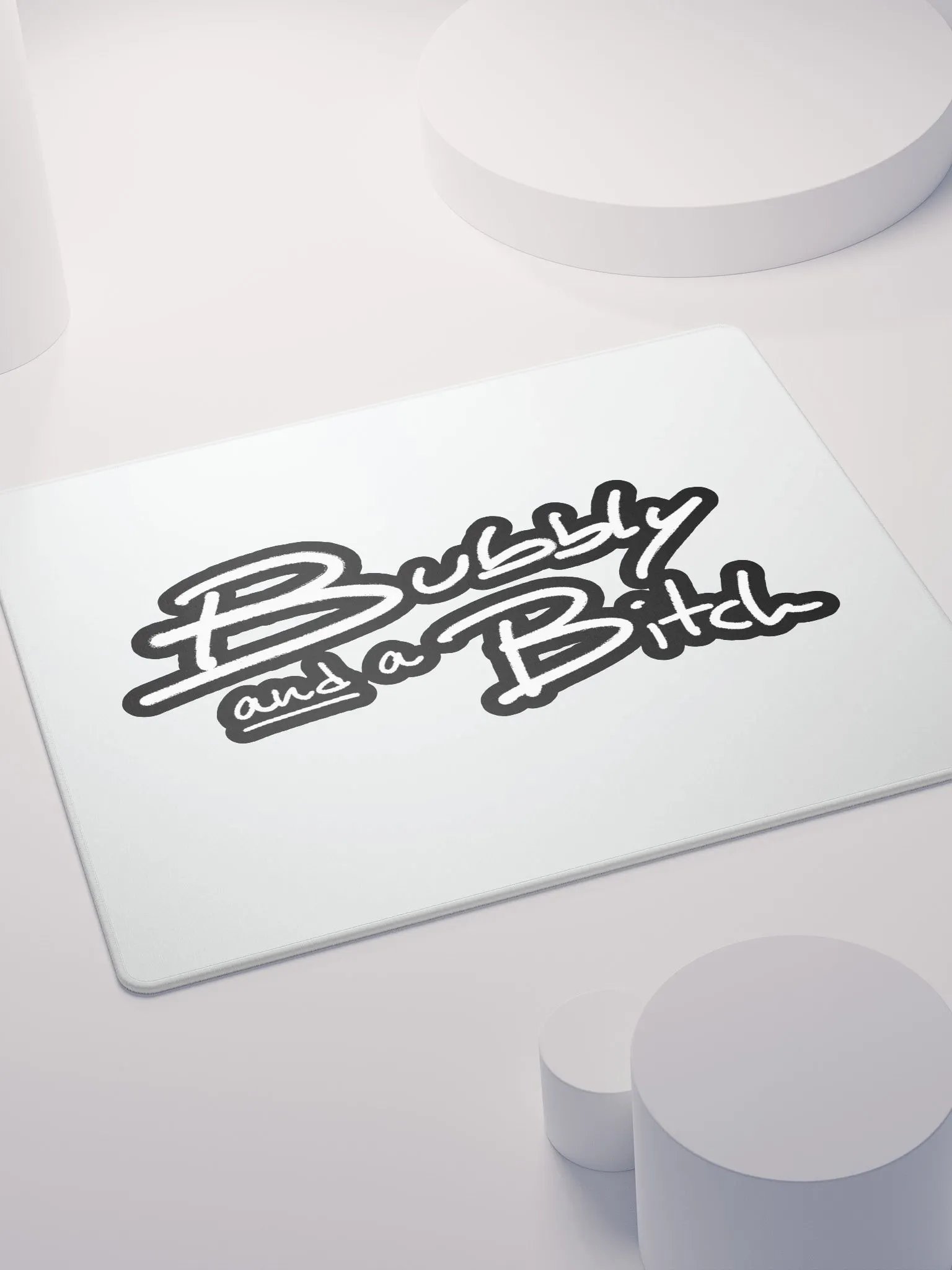 Bubbly and a B*tch (lined design) mouse pad product image (4)
