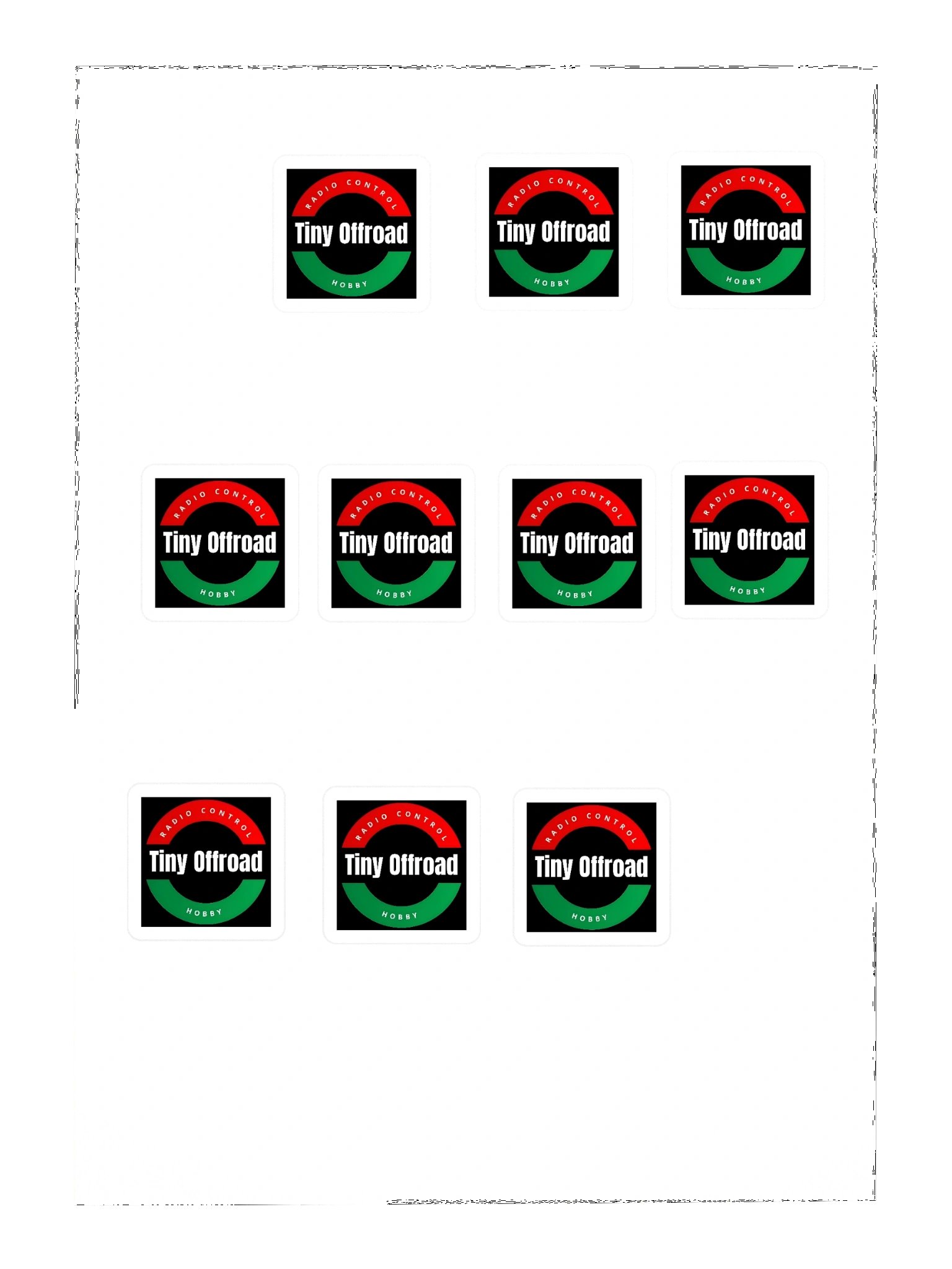 1 Inch X 1 Inch RC Car Stickers product image (3)