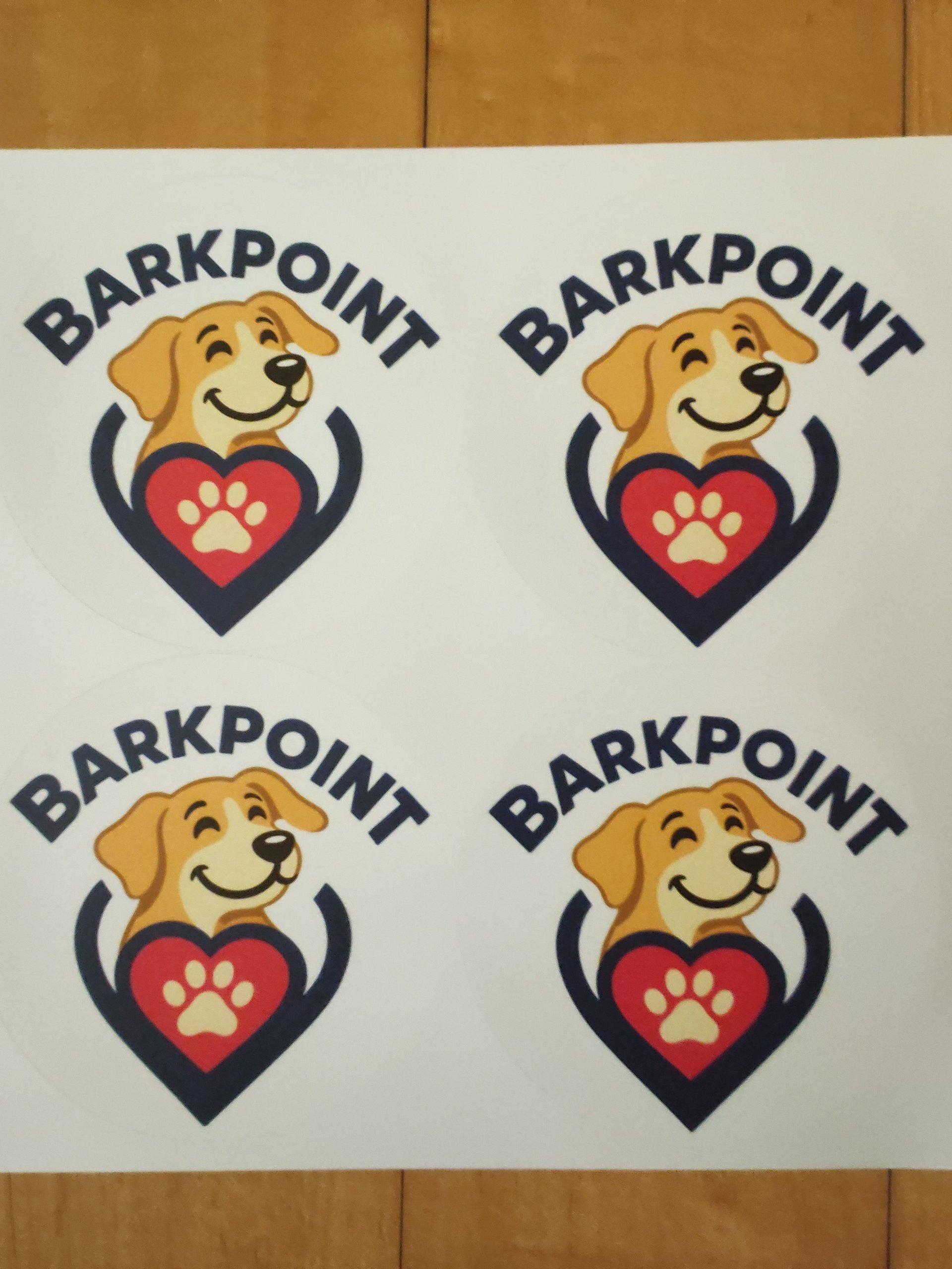 4" BarkPoint Badge Vinyl Stickers (4 Pack) product image (1)