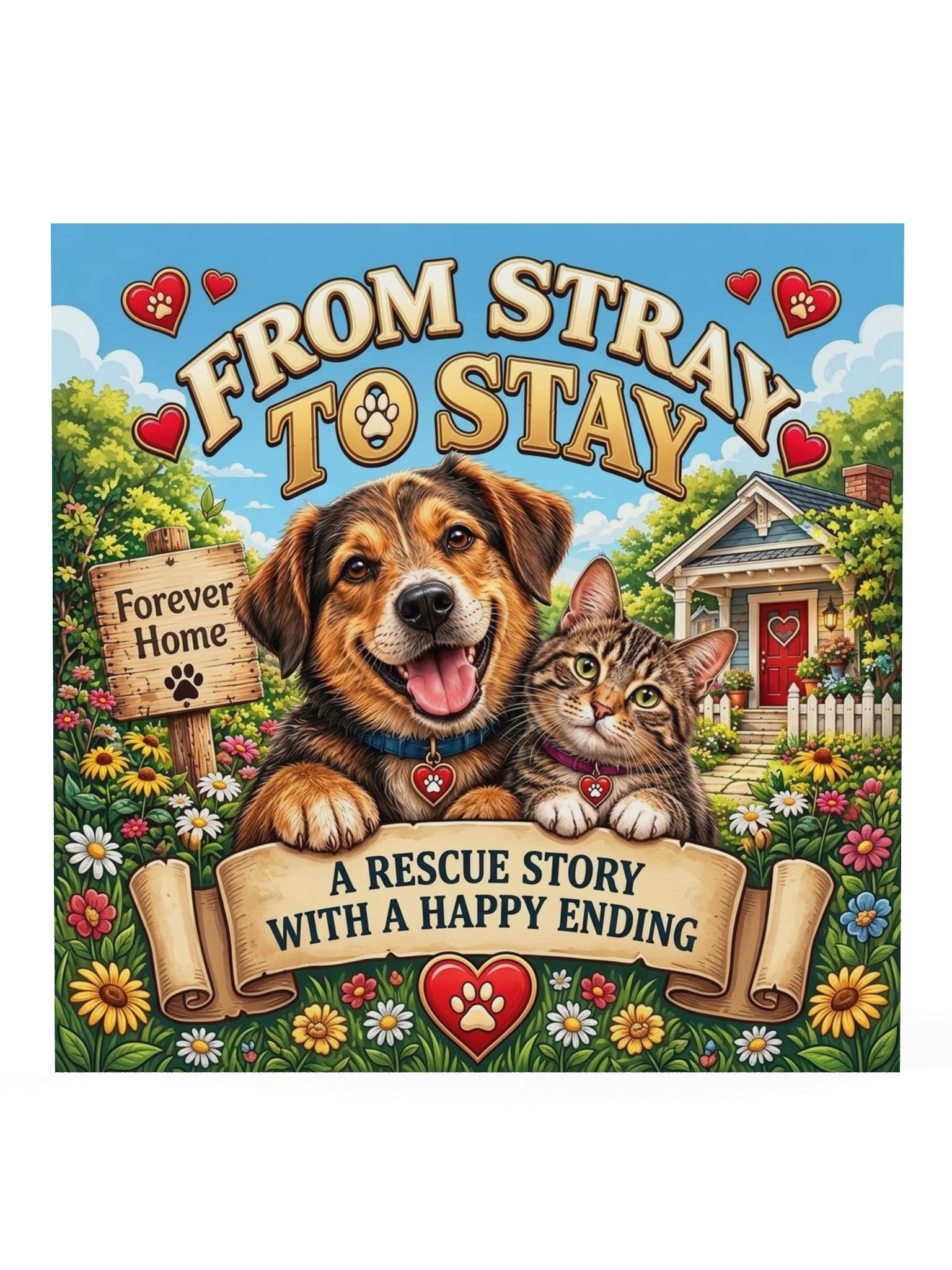 From Stray to Stay Rescue Poster product image (1)