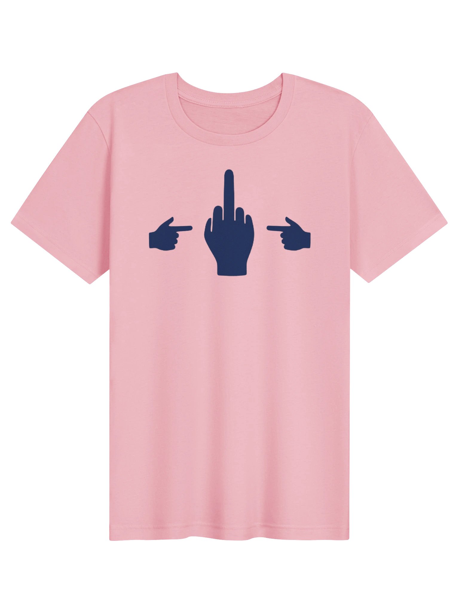 No Middle Finger Point ShopCo Navy Unisex Tee product image (1)
