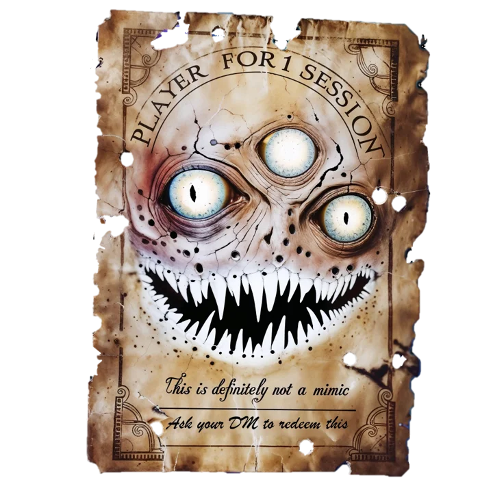 Single session ticket for 1 player [check available seats in Discord] product image (1)