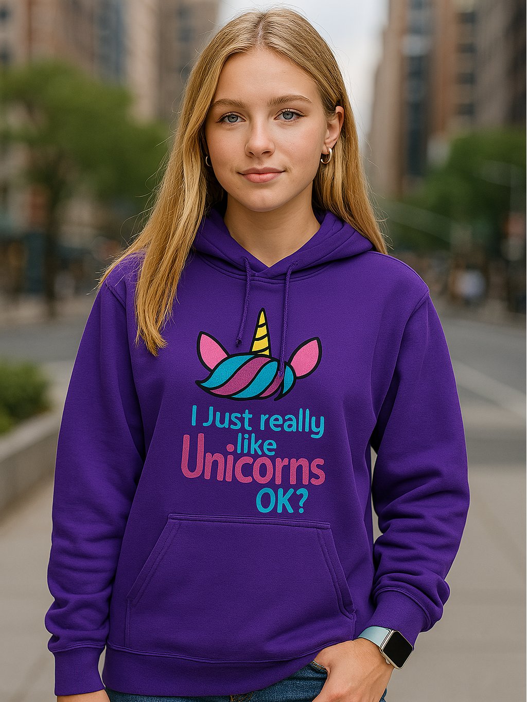 Unicorns Moletom com capuz clássico Gildan product image (1)