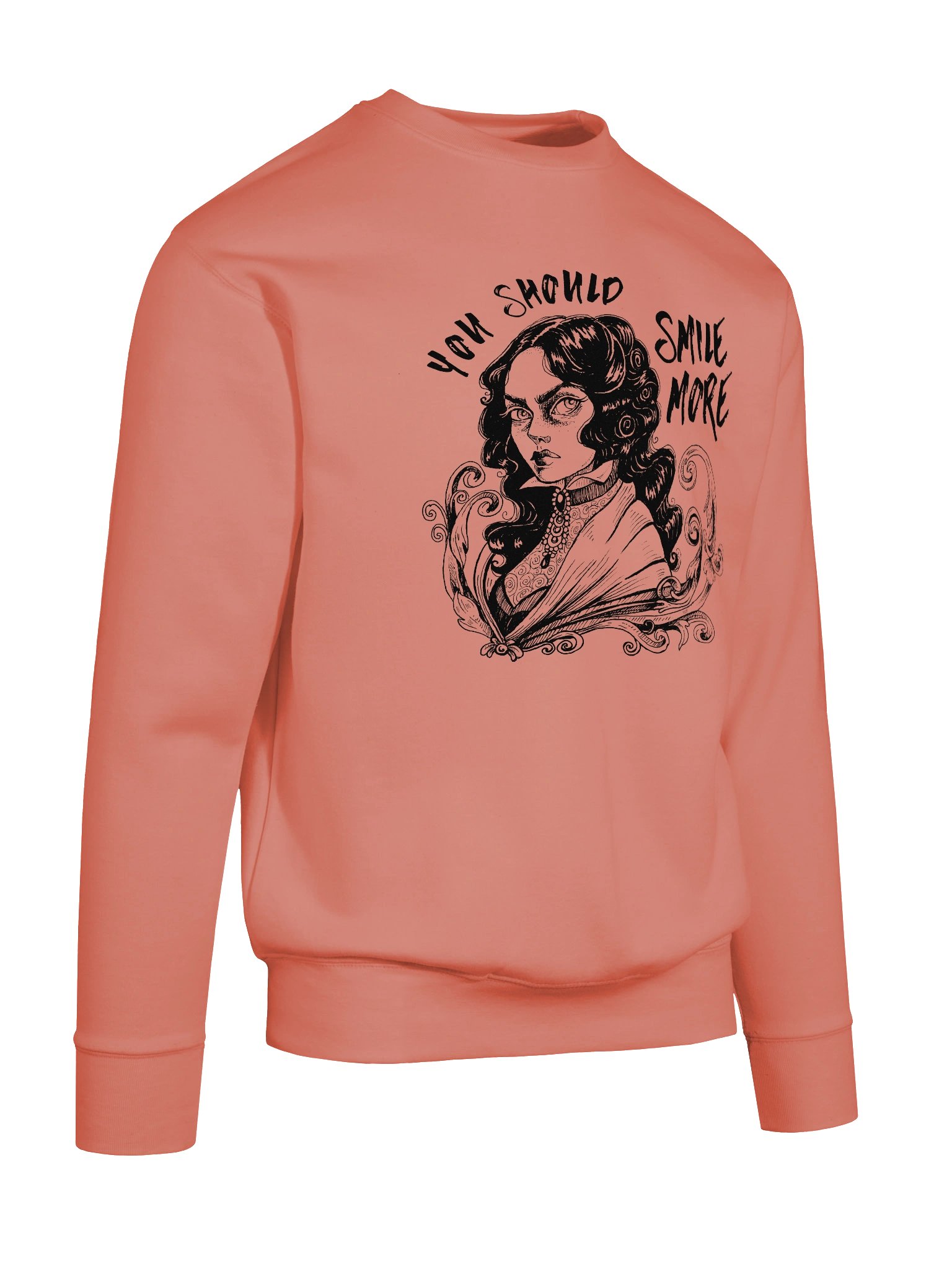 "SMILE MORE" Sweatshirt (Design #1) product image (4)