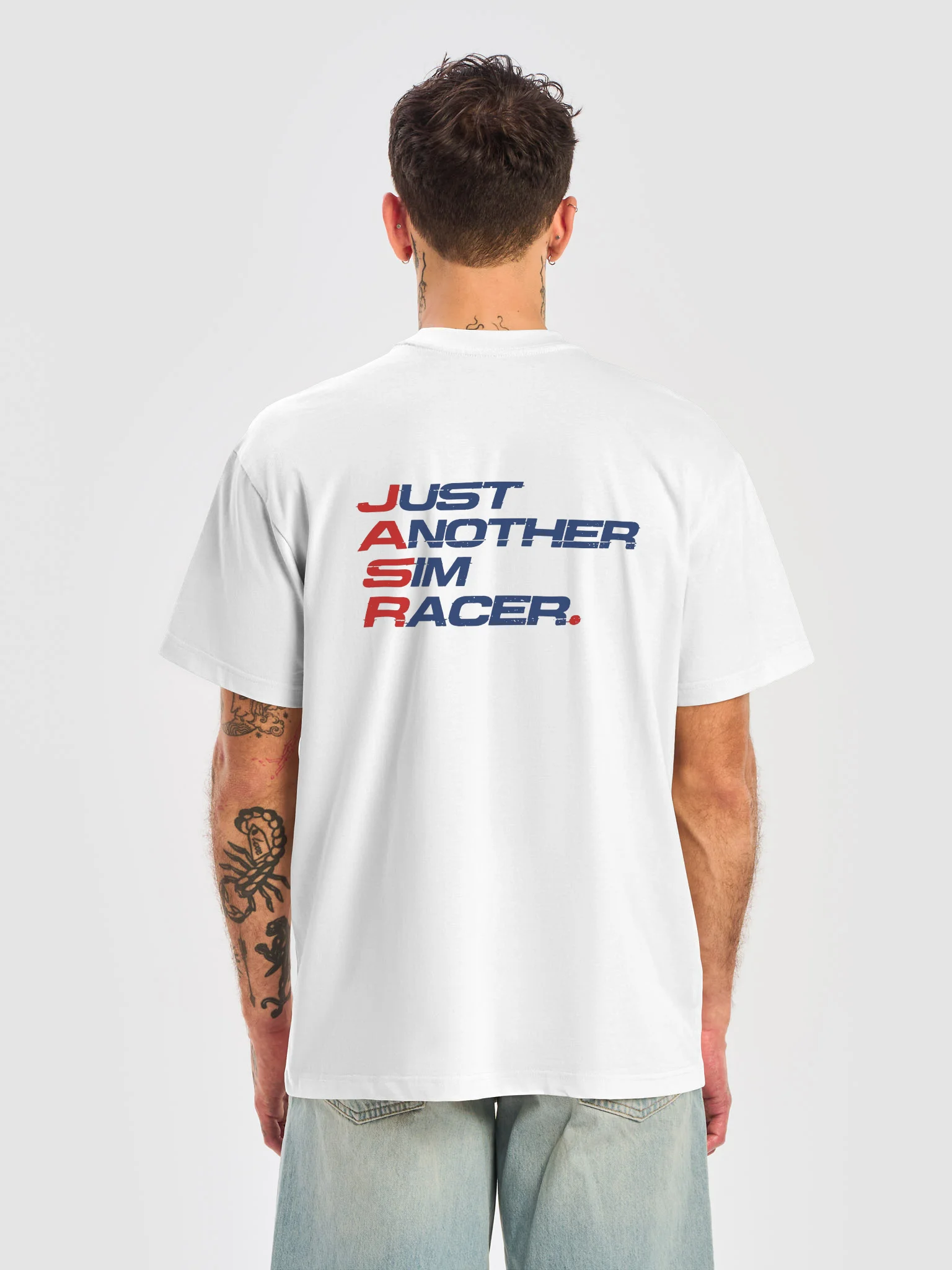 JASR White Racer Tee product image (2)