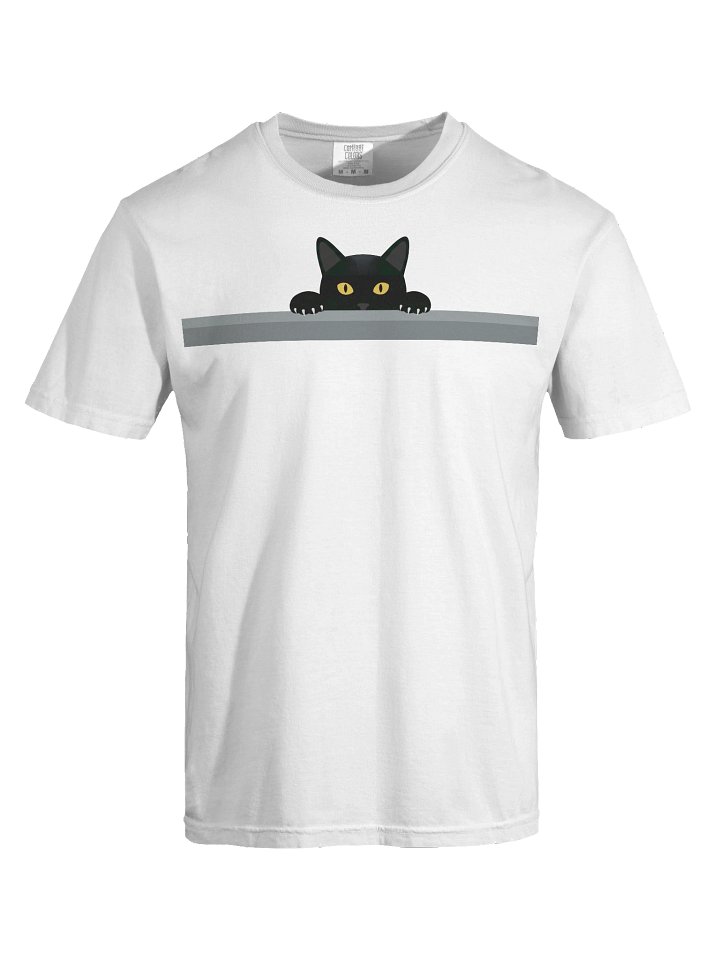 Black Cat Over Wall T-shirt product image (1)