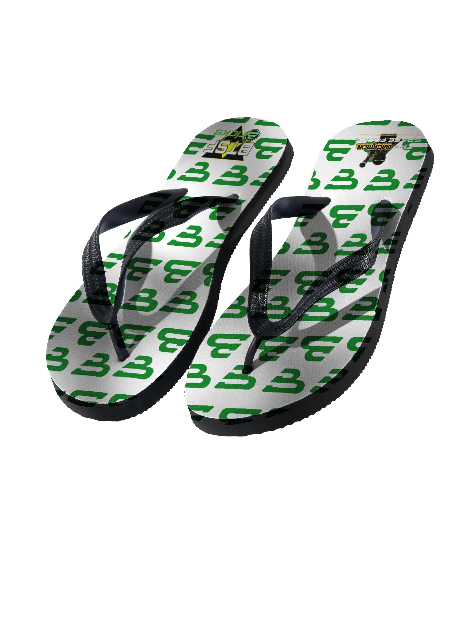 Galactic Green Flip-Flops product image (1)
