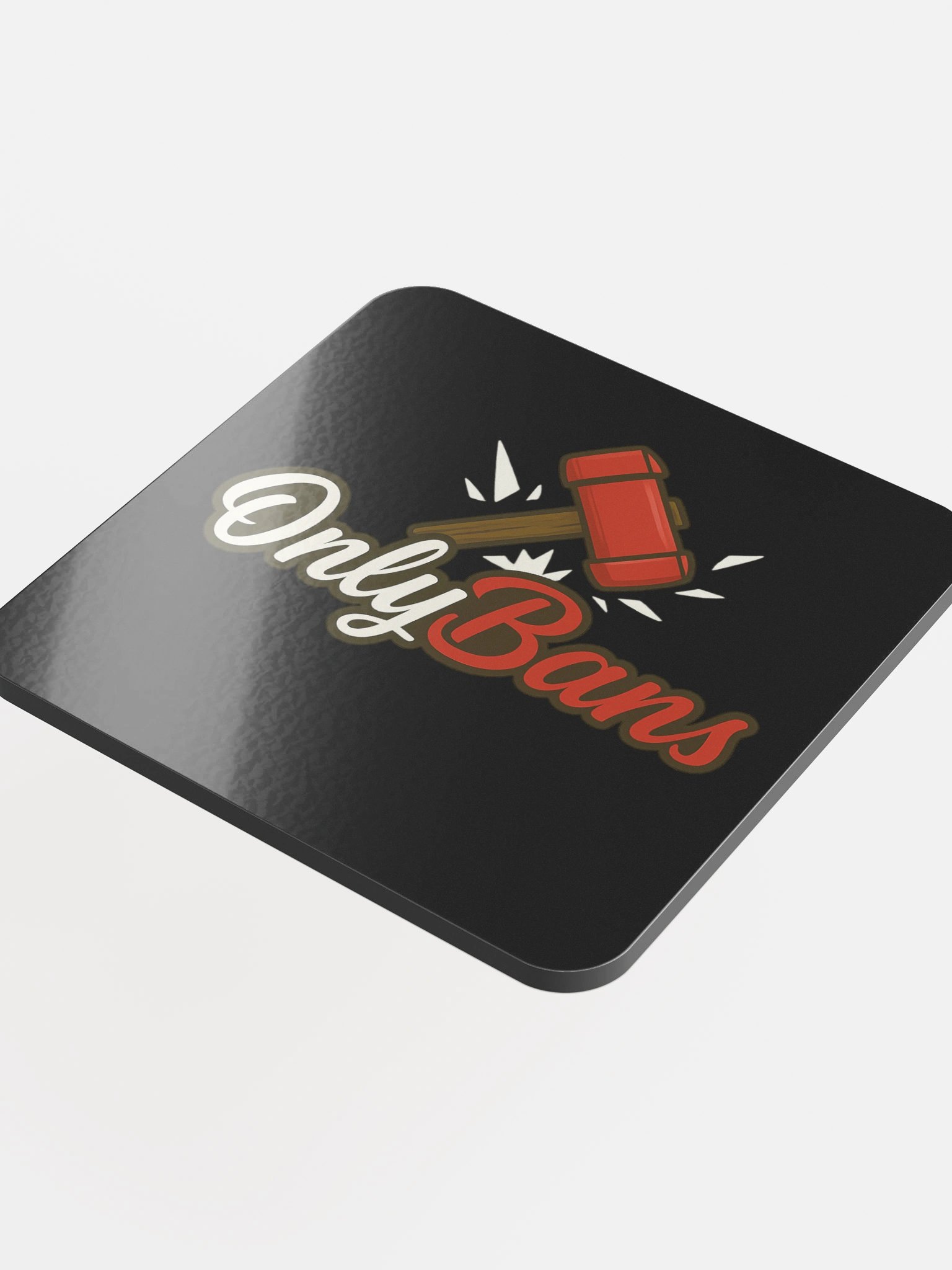 OnlyBans Glossed Cork Coaster product image (4)