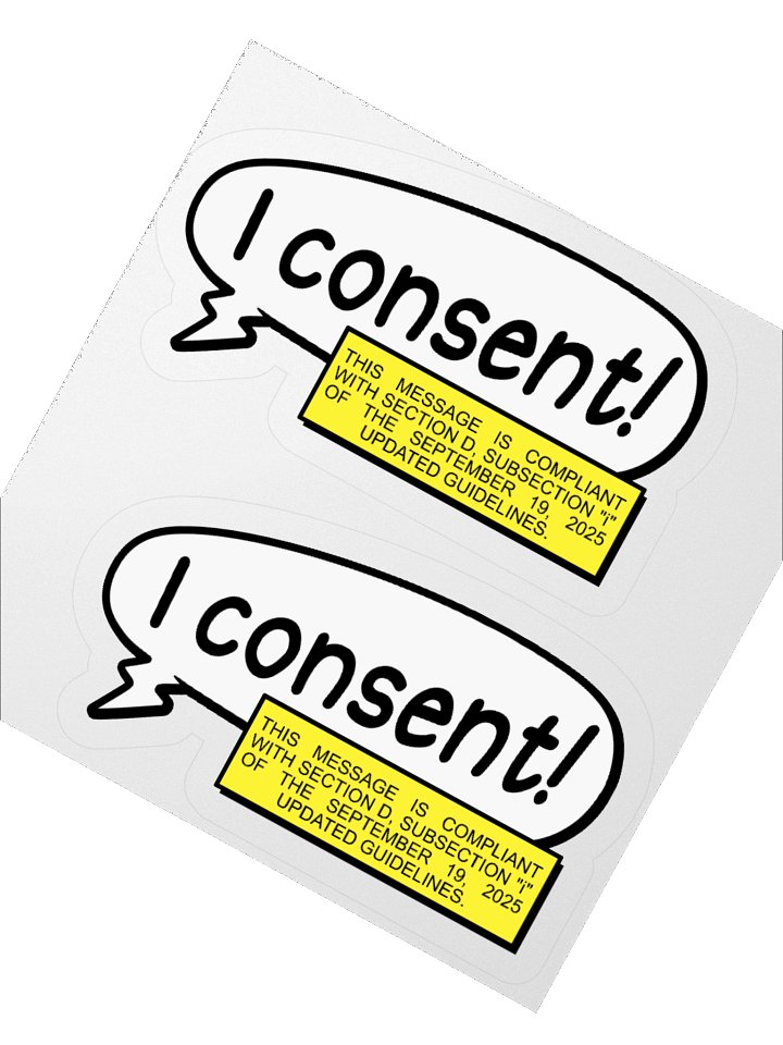 I consent! Legal Requirement product image (4)