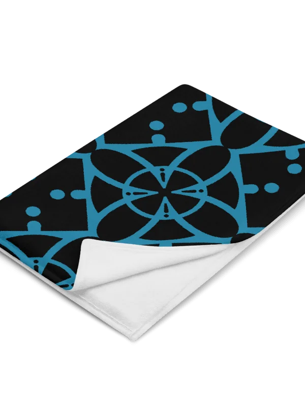 Turquoise Ethereal Echoes Throw Blanket product image (1)