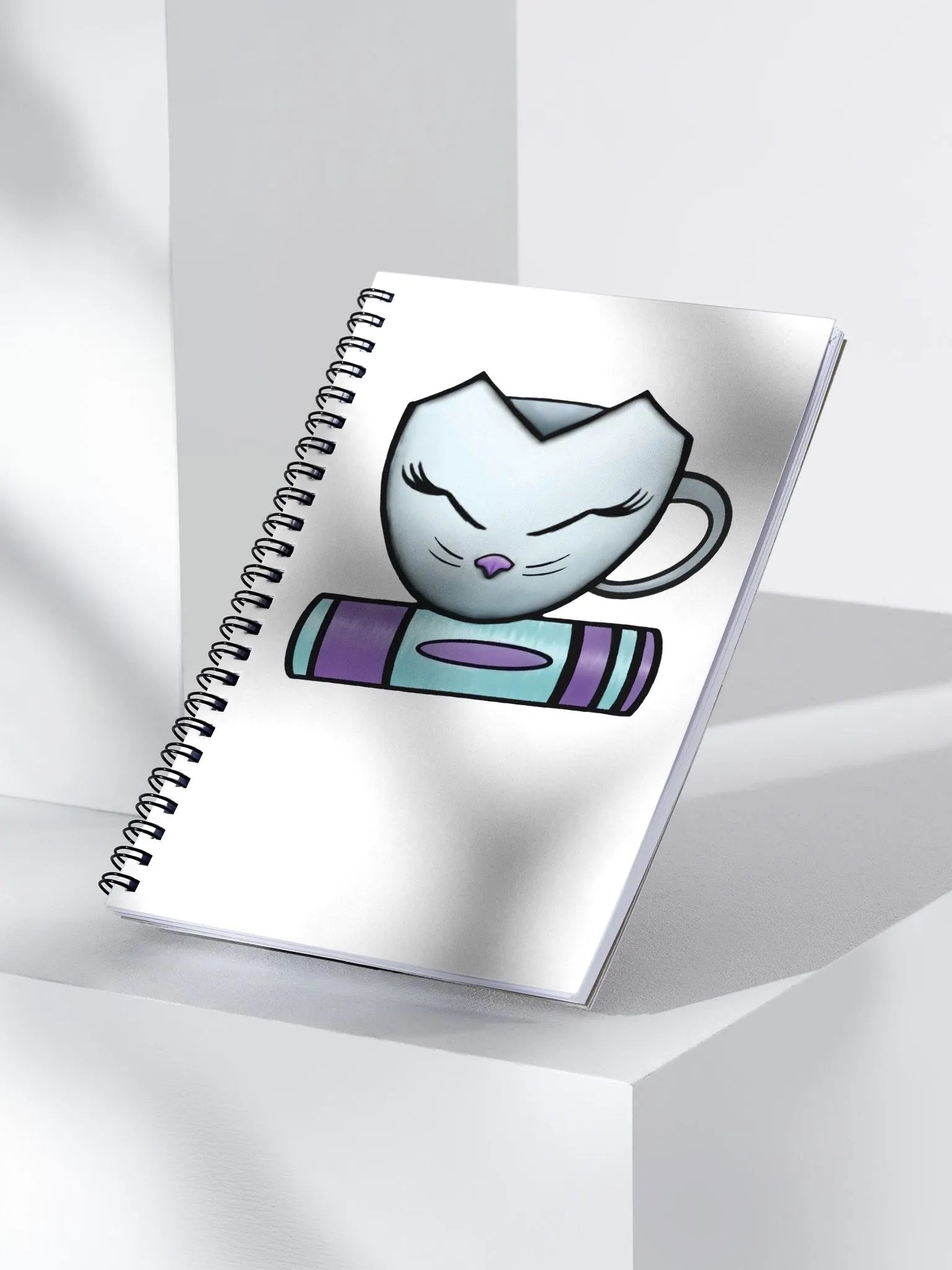Cat Cup & Book | Spiral Notebook product image (3)