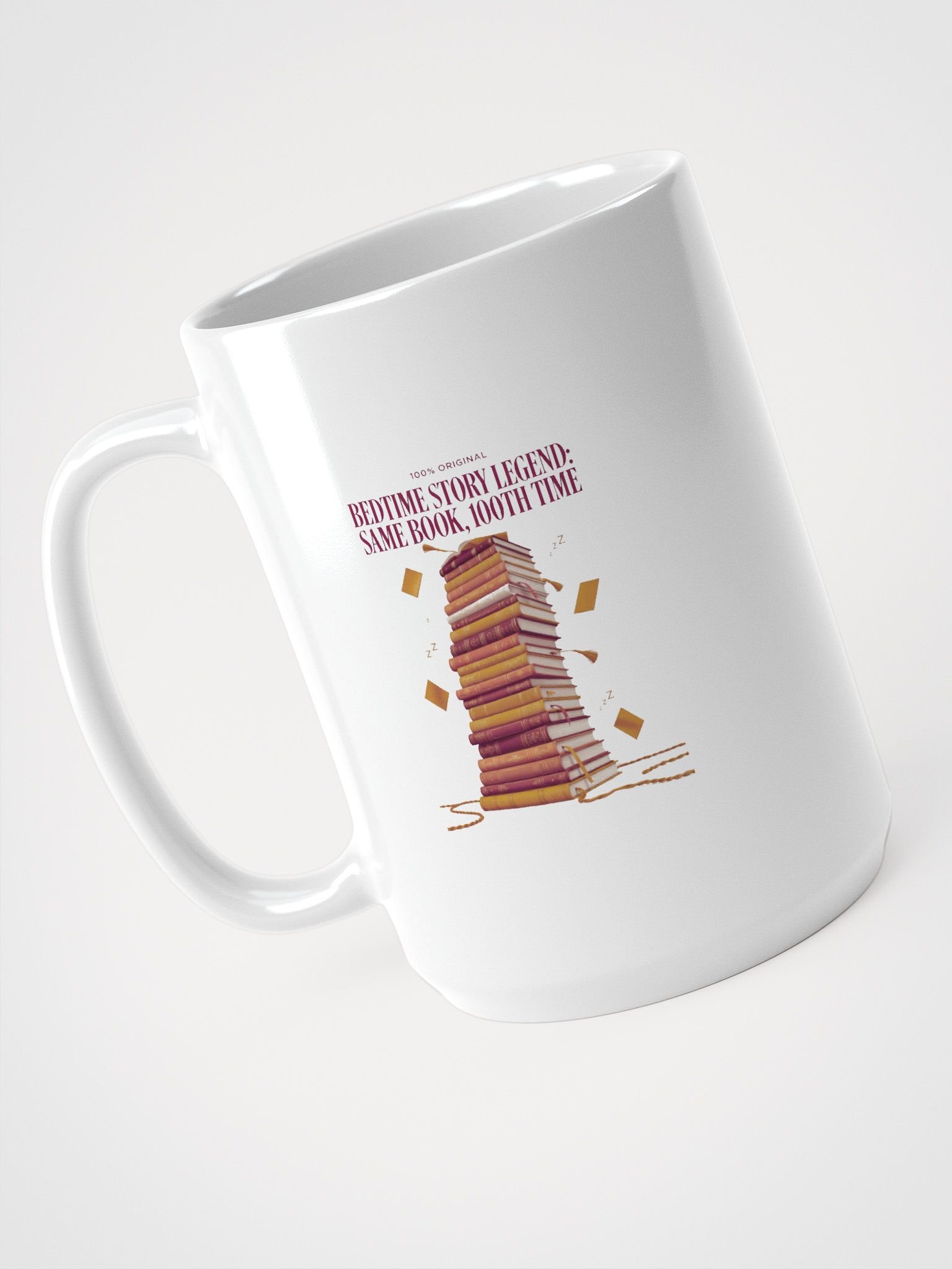 Bedtime Story Legend Mug, Same Book 100th Time Cup, Funny Mom Gift product image (4)