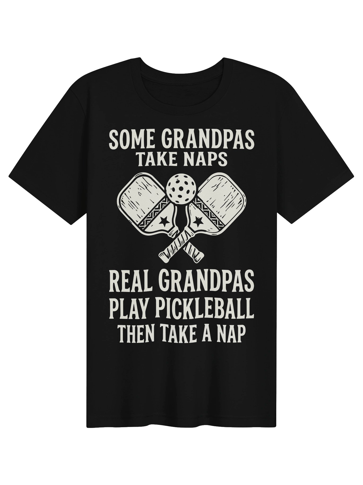 Real Grandpas Play Pickleball Shirt | Funny Pickleball Gift for Grandpa product image (12)